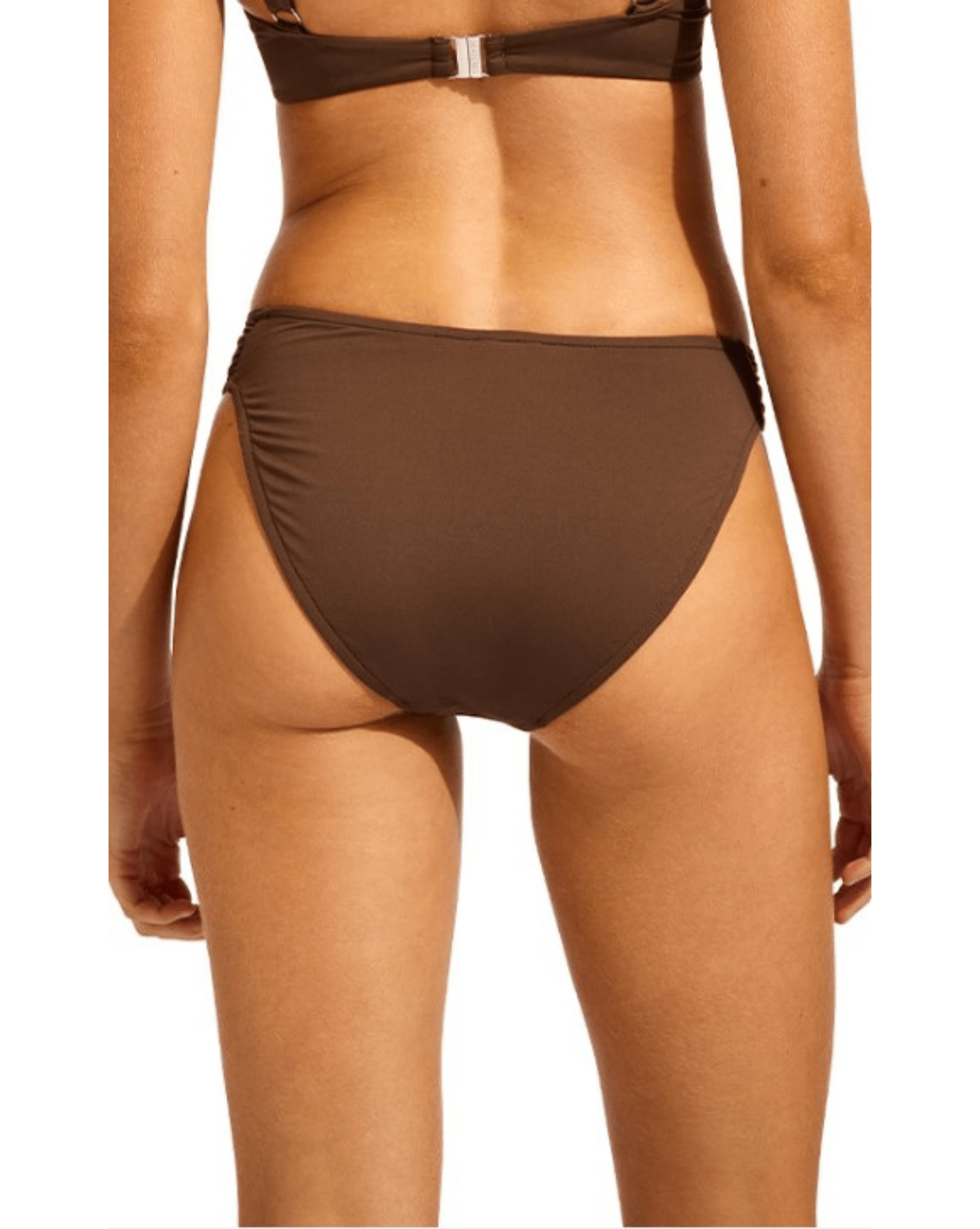 Seafolly S.Collective-High Leg Ruched Side Pant