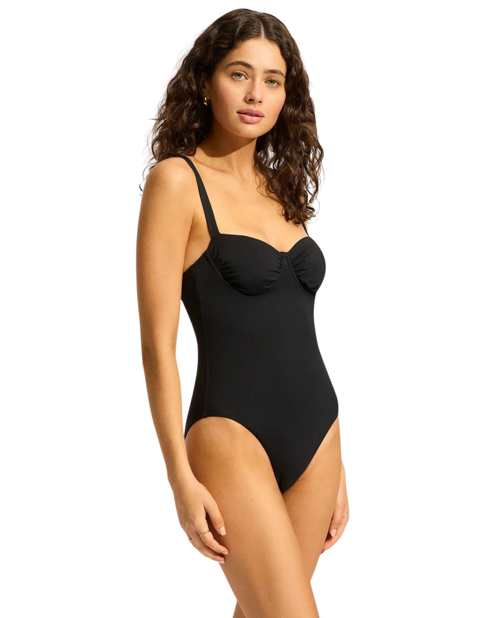 Seafolly S.Collective-Ruched Underwire One Piece