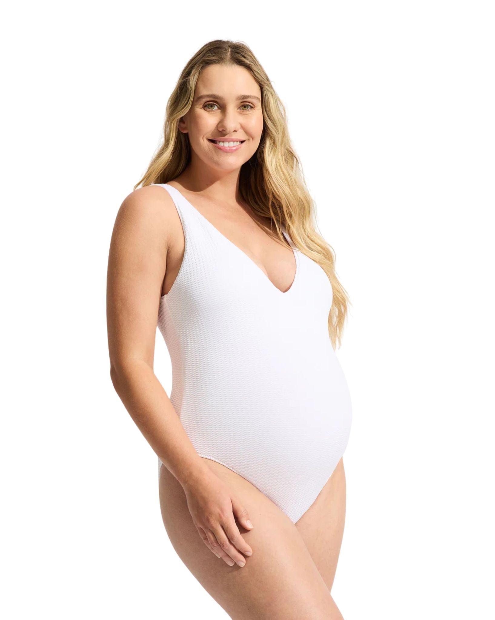 Seafolly Sea Dive Deep V Neck One Piece