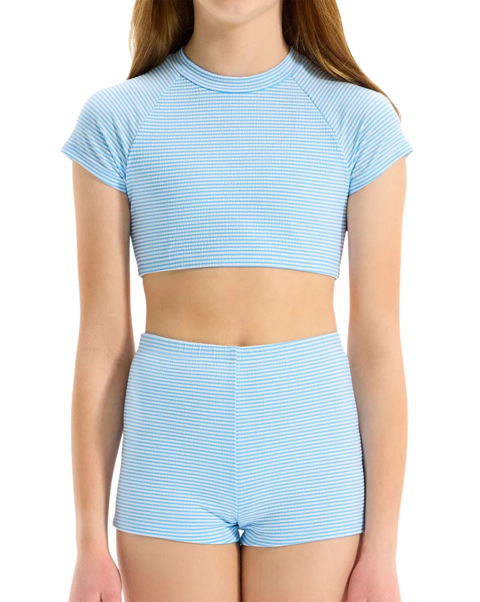 Seafolly Seersucker Boy Leg Surf Set