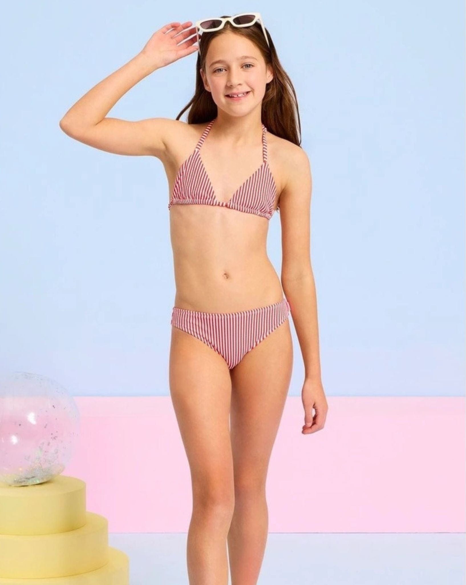 Seafolly Stripe Texture Triangle Bikini