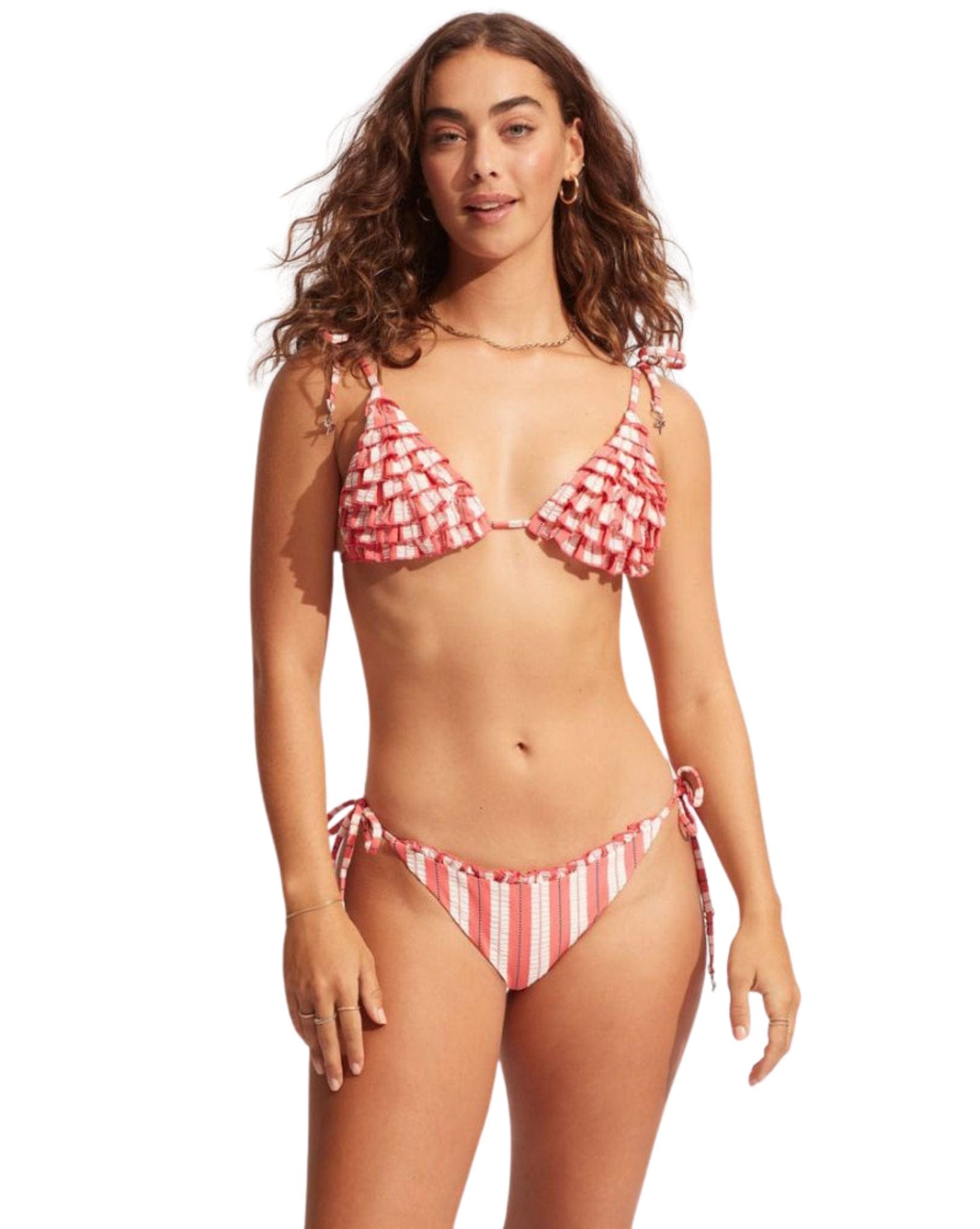 Seafolly Womens Cabana Tie Side Rio Pant