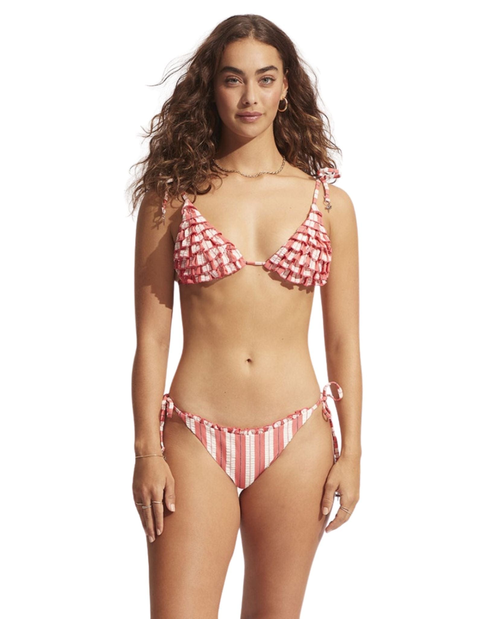 Seafolly Womens Cabana Tie Side Rio Pant
