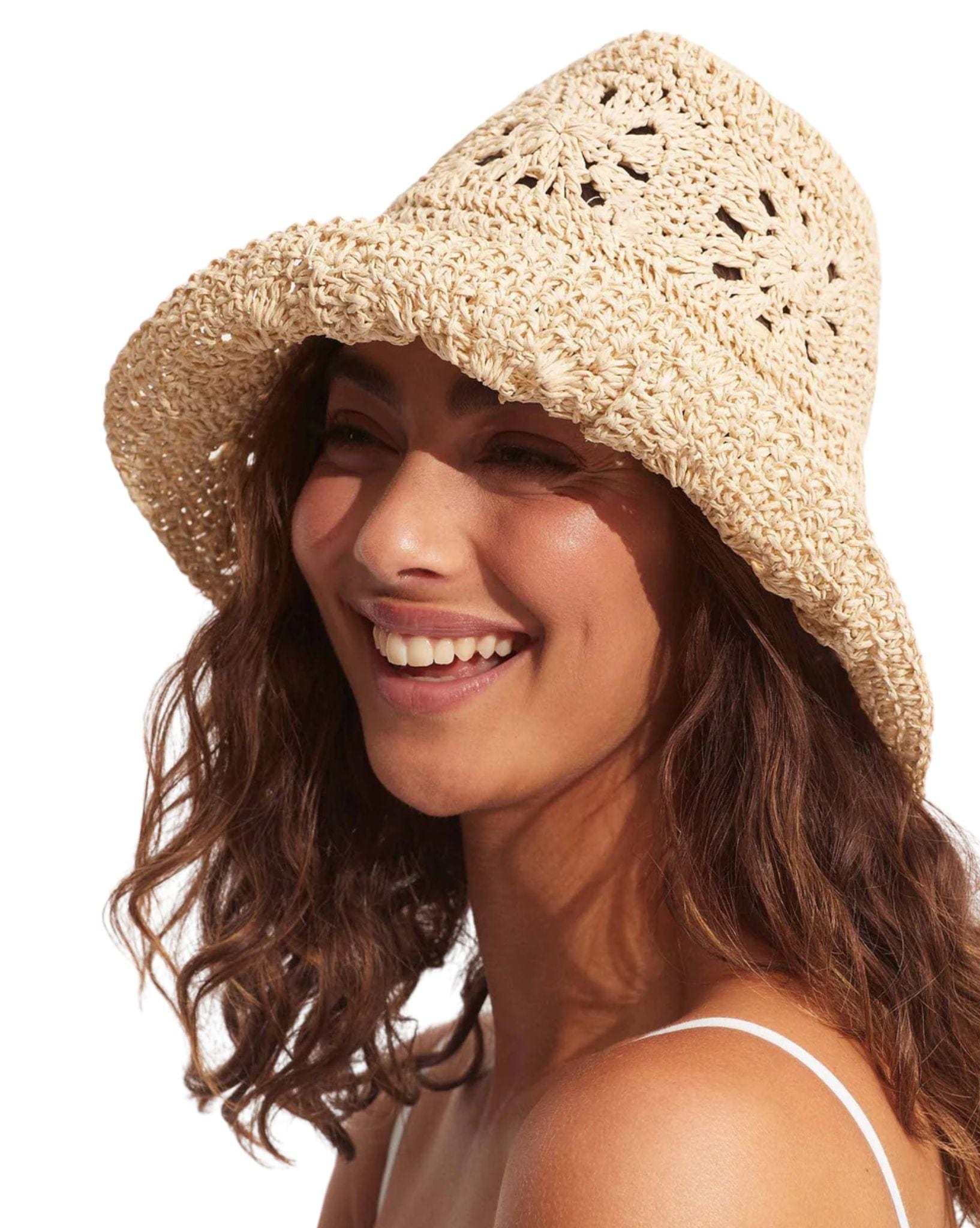 Seafolly Womens Shady Lady Mandalay Crochet Hat