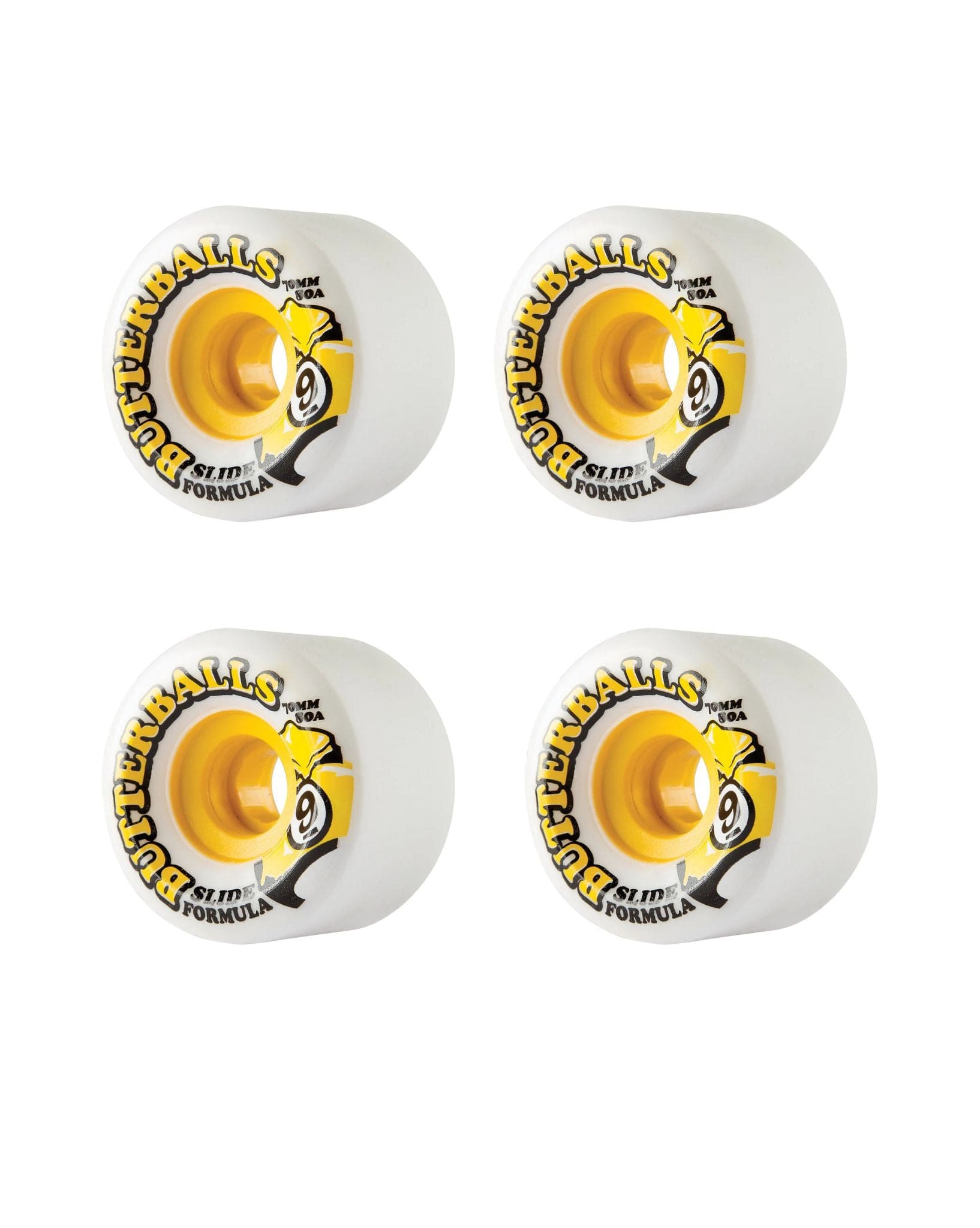 Sector 9 Butterballs Slide 70mm I 80A - White