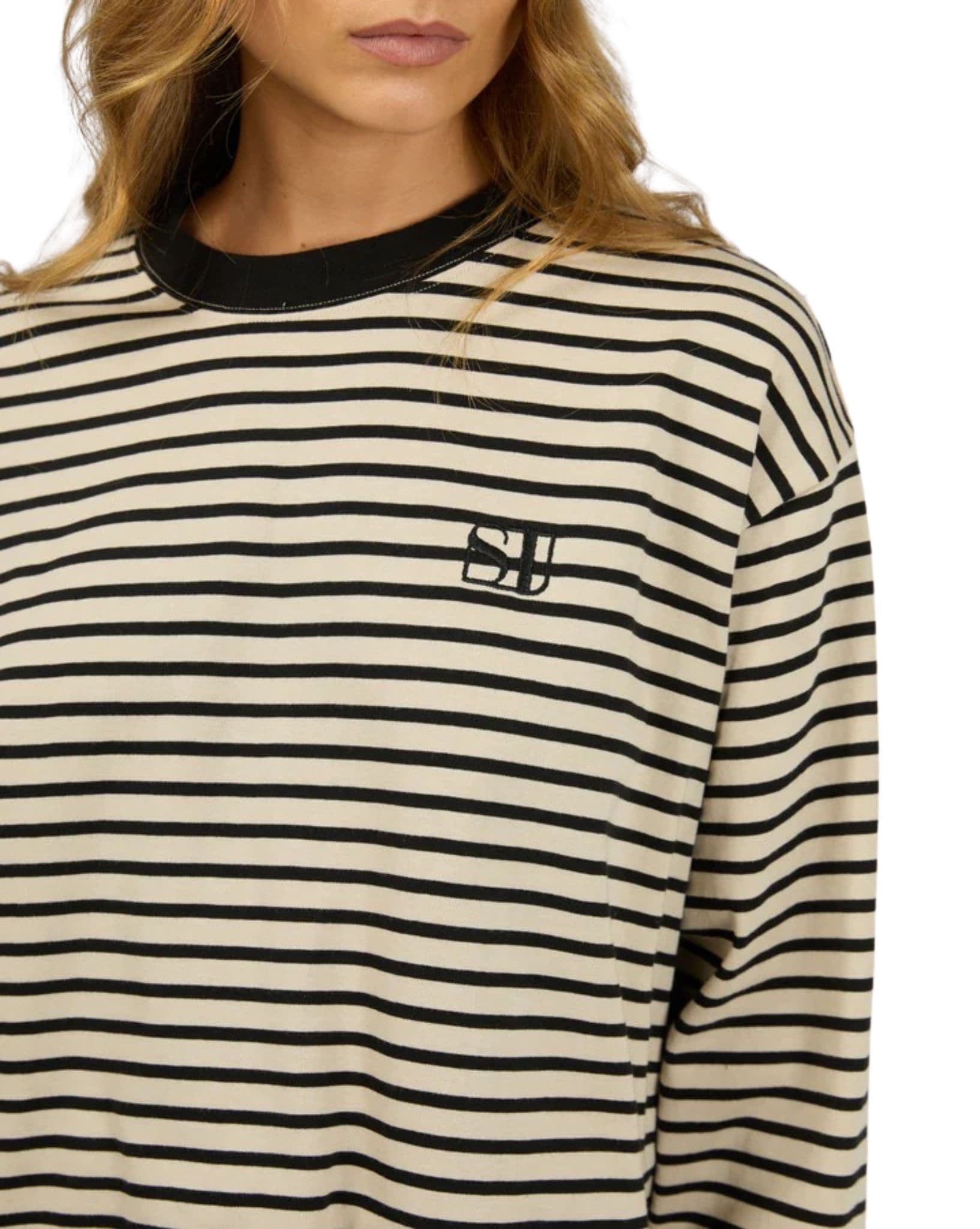 Silent Theory Foundation Stripe L/S Tee