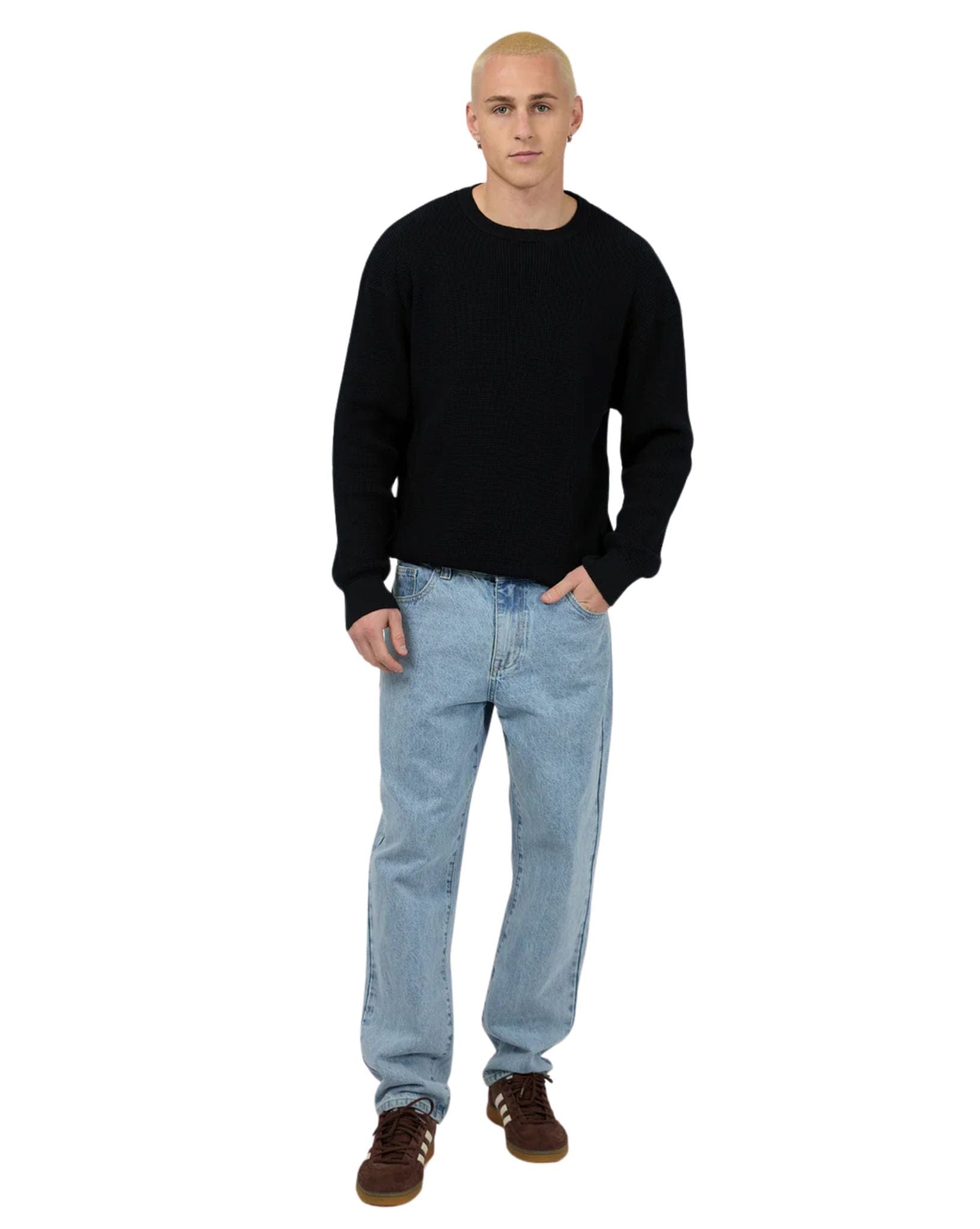 Silent Theory Men's Waffle Knit Black