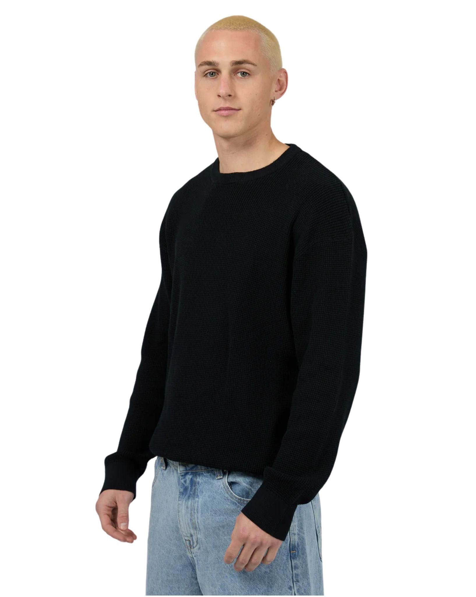 Silent Theory Men's Waffle Knit Black
