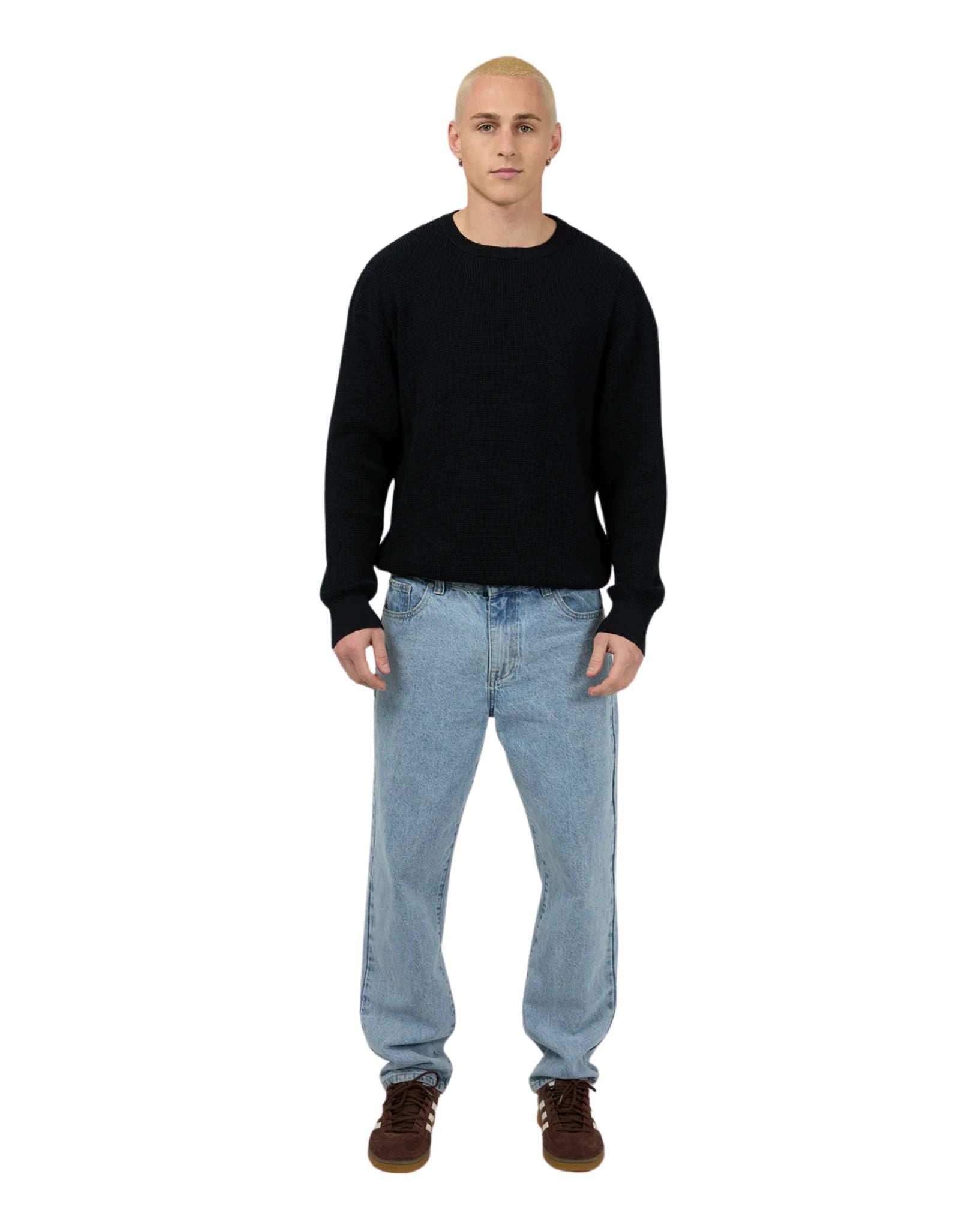 Silent Theory Men's Waffle Knit Black