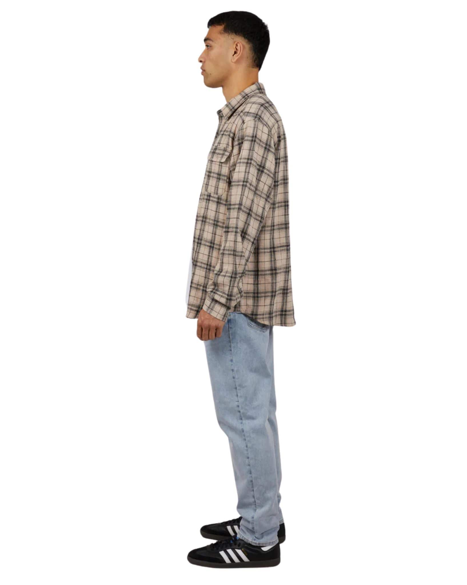 Silent Theory Mens Check Cord Shirt