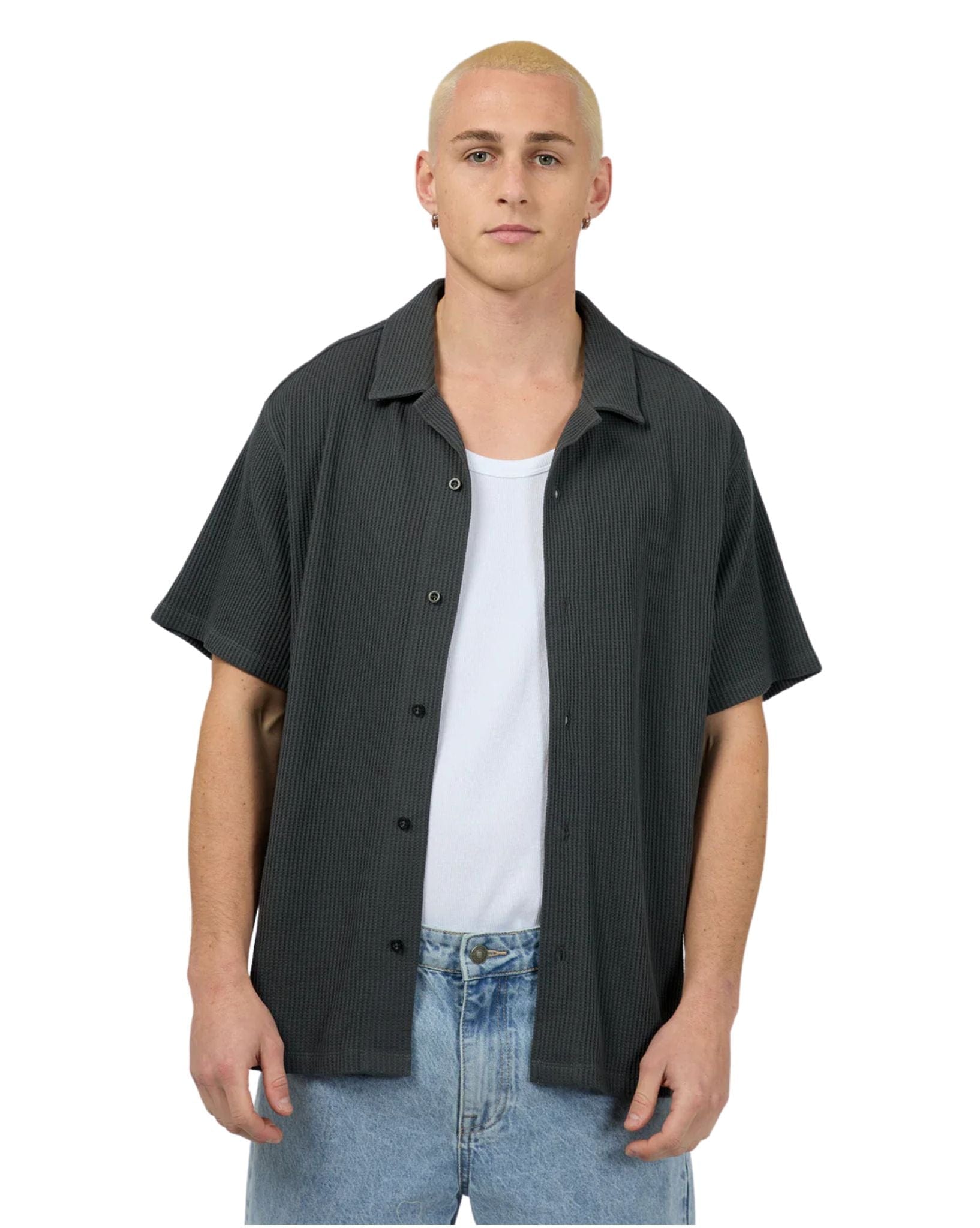 Silent Theory Mens Session Waffle SS Shirt