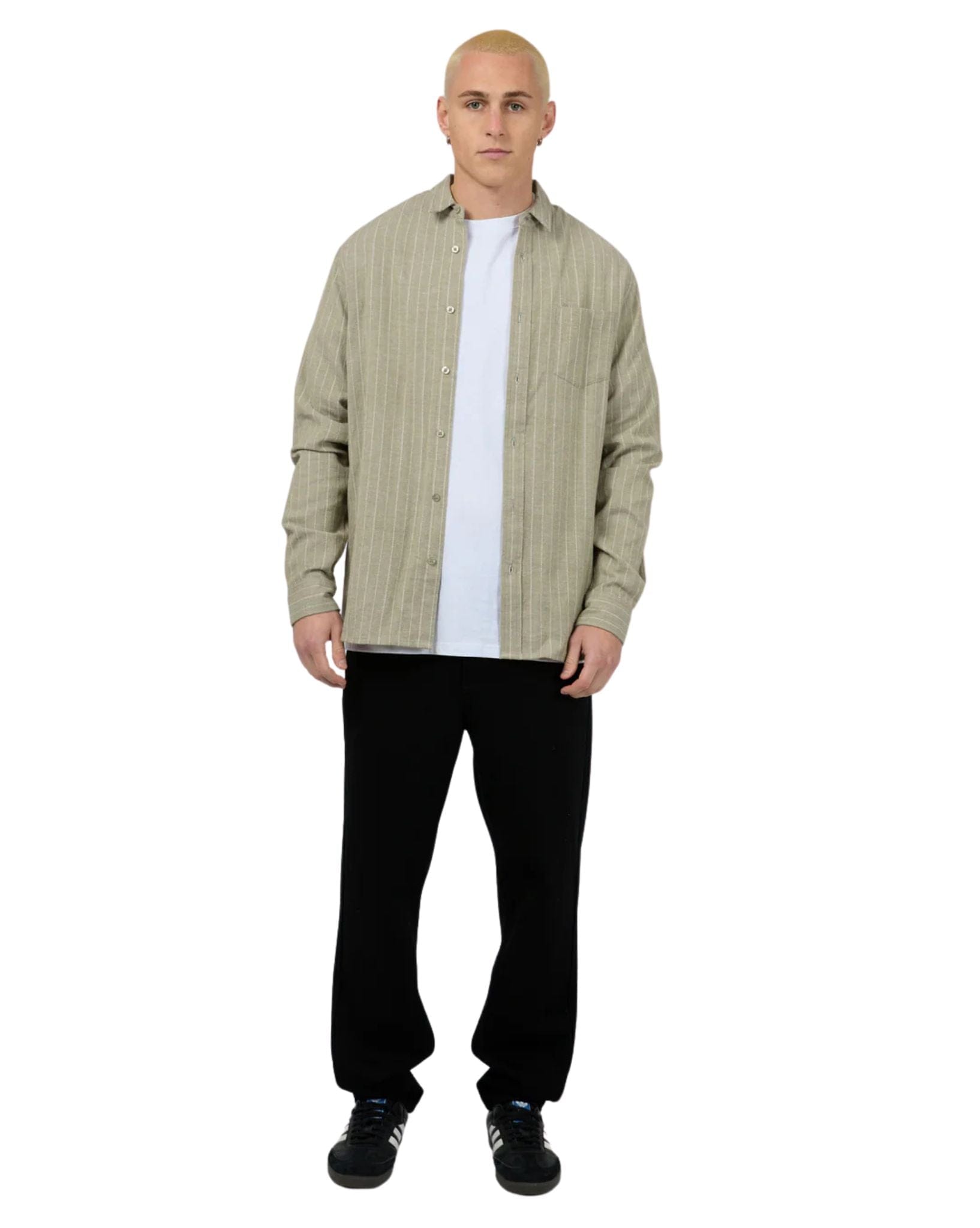 Silent Theory Mens Walker Shirt - Khaki