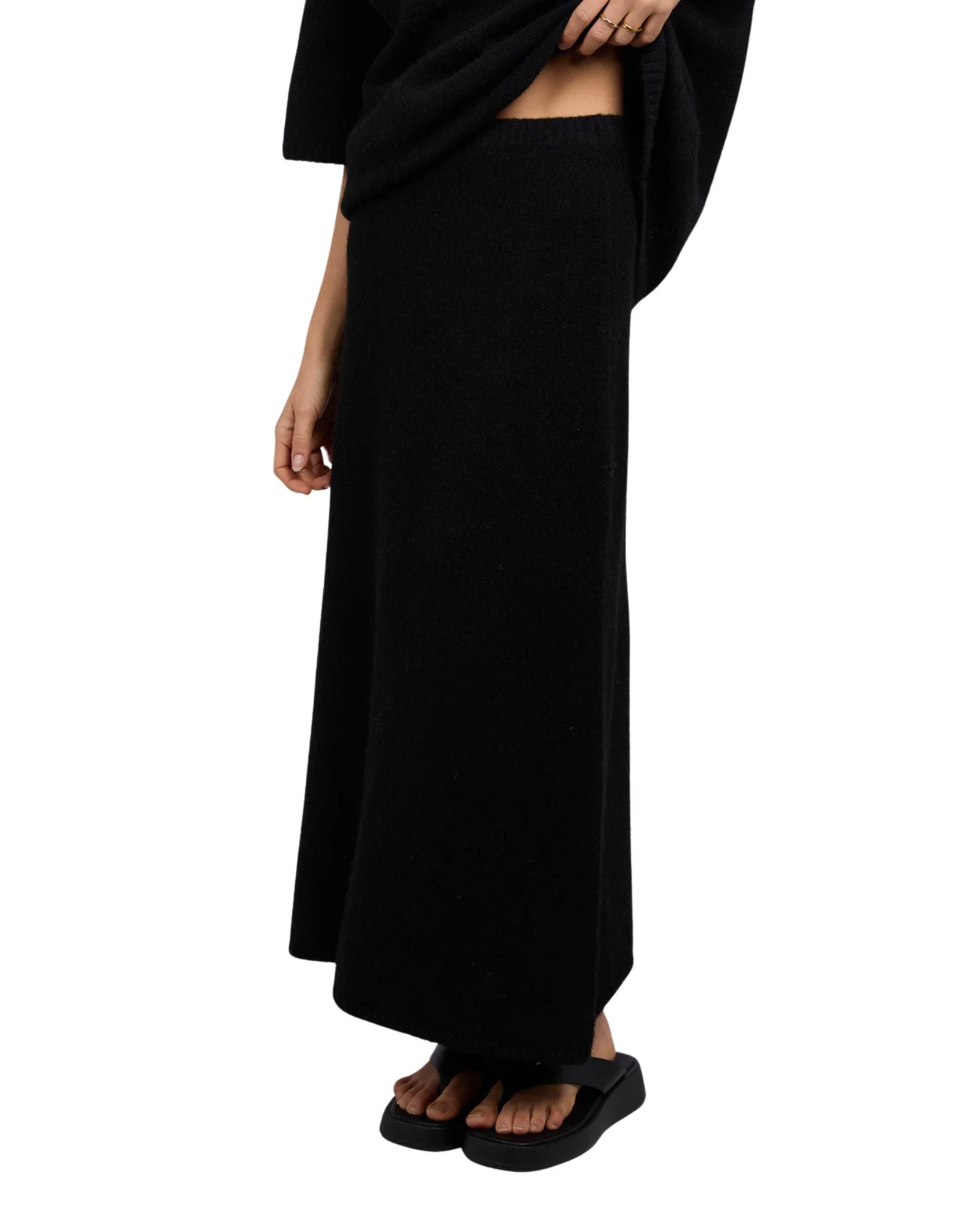 Silent Theory Willow Knit Maxi Skirt