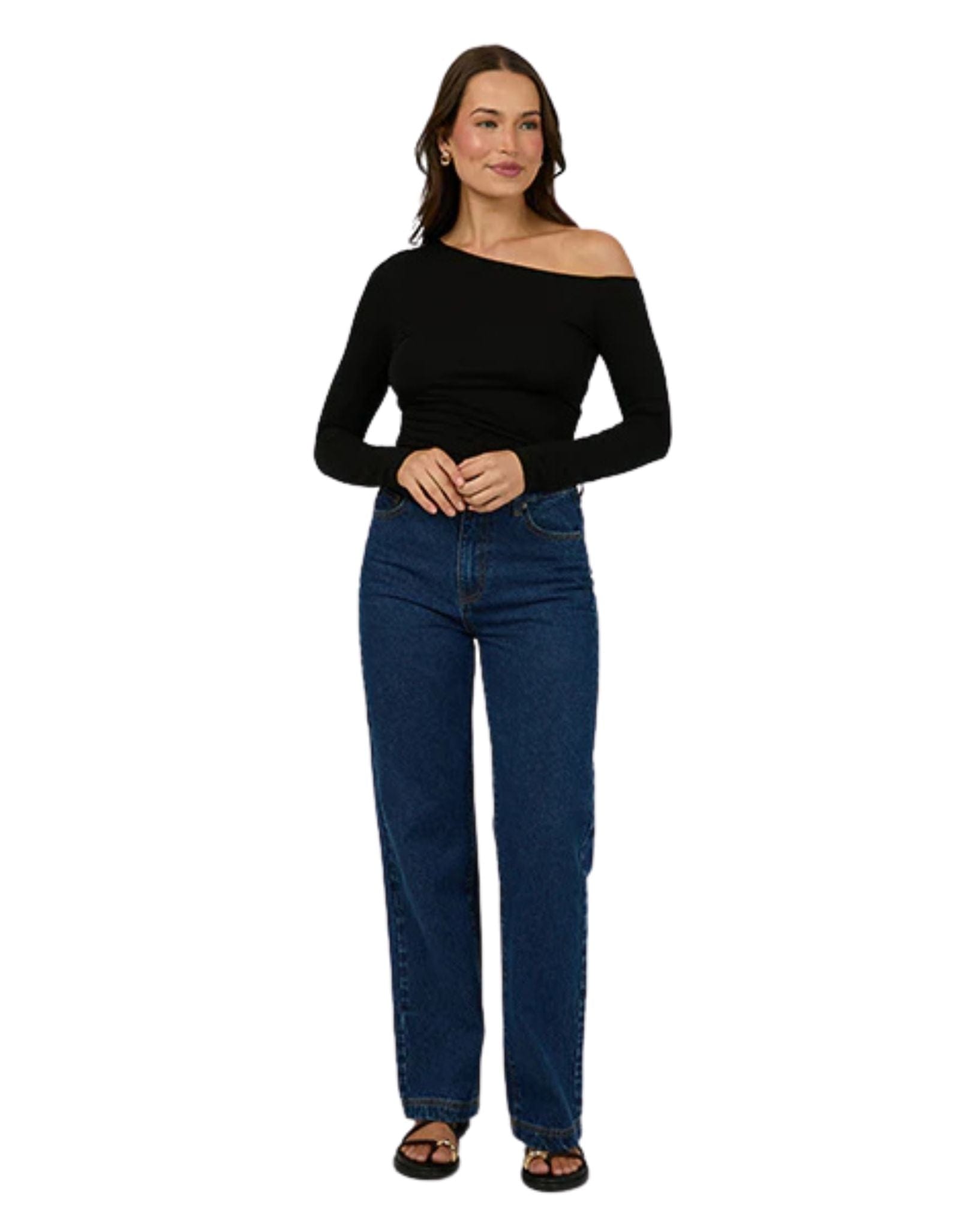 Silent Theory Womens Evie Ruched Long Sleeve