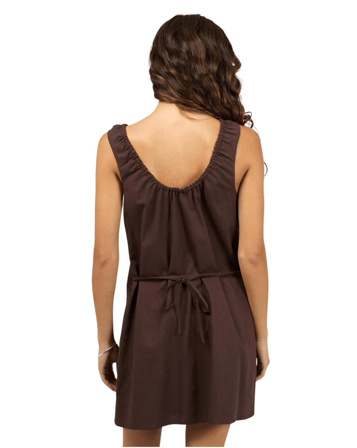 Silent Theory Womens Lenni Mini Dress - Chocolate