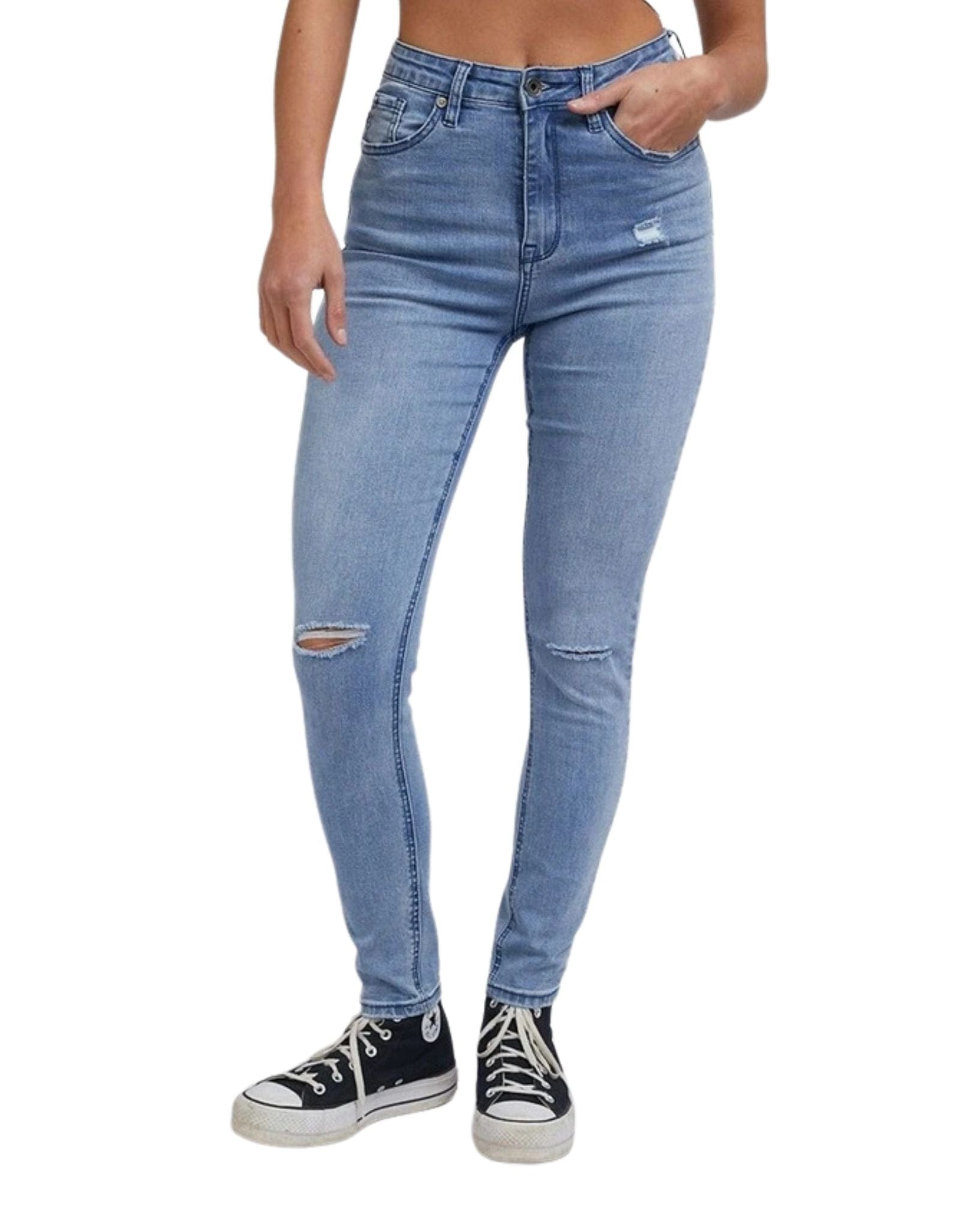 Silent Theory Womens Vice High Skinny Jean