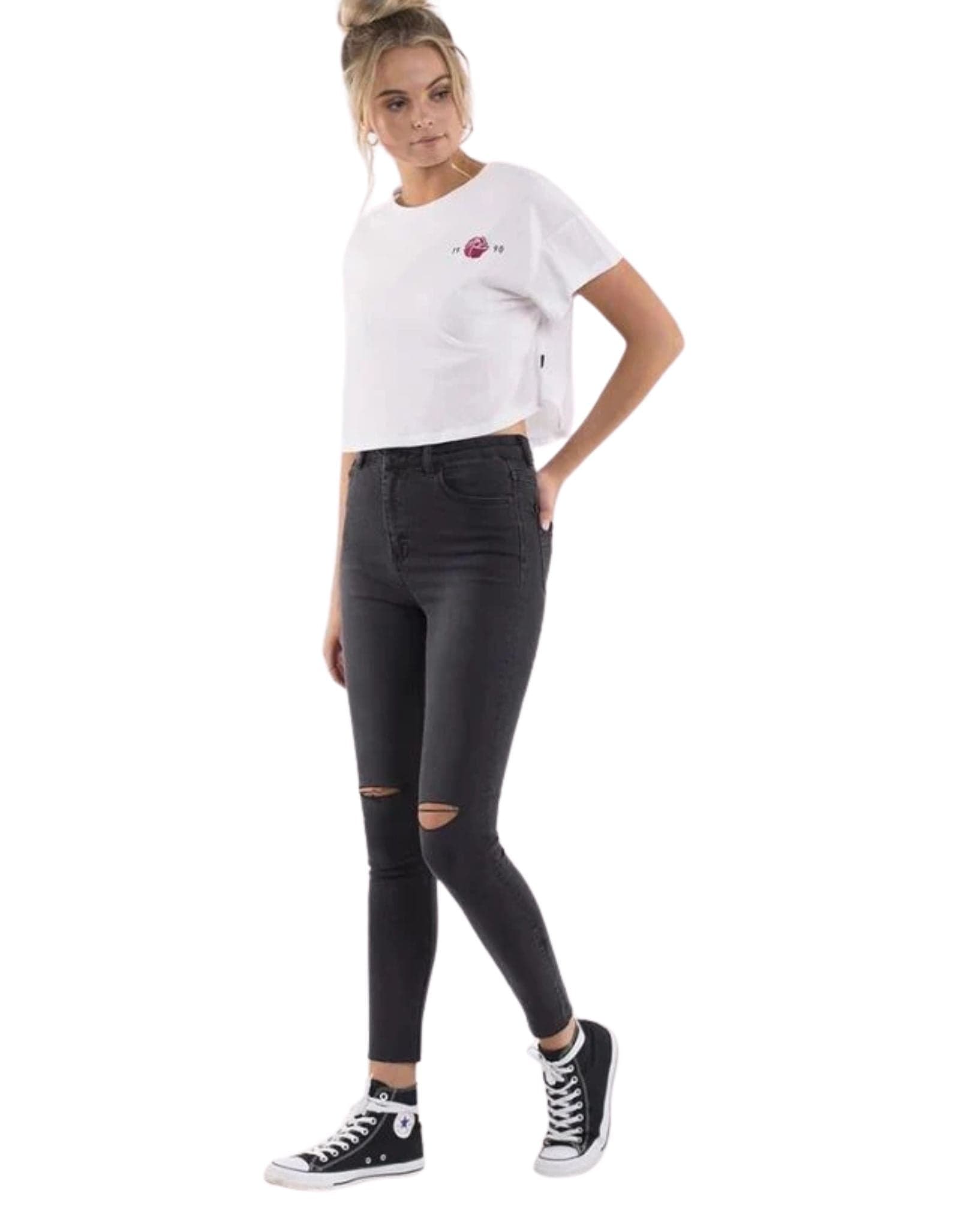 Silent Theory Womens Vice High Skinny Jean