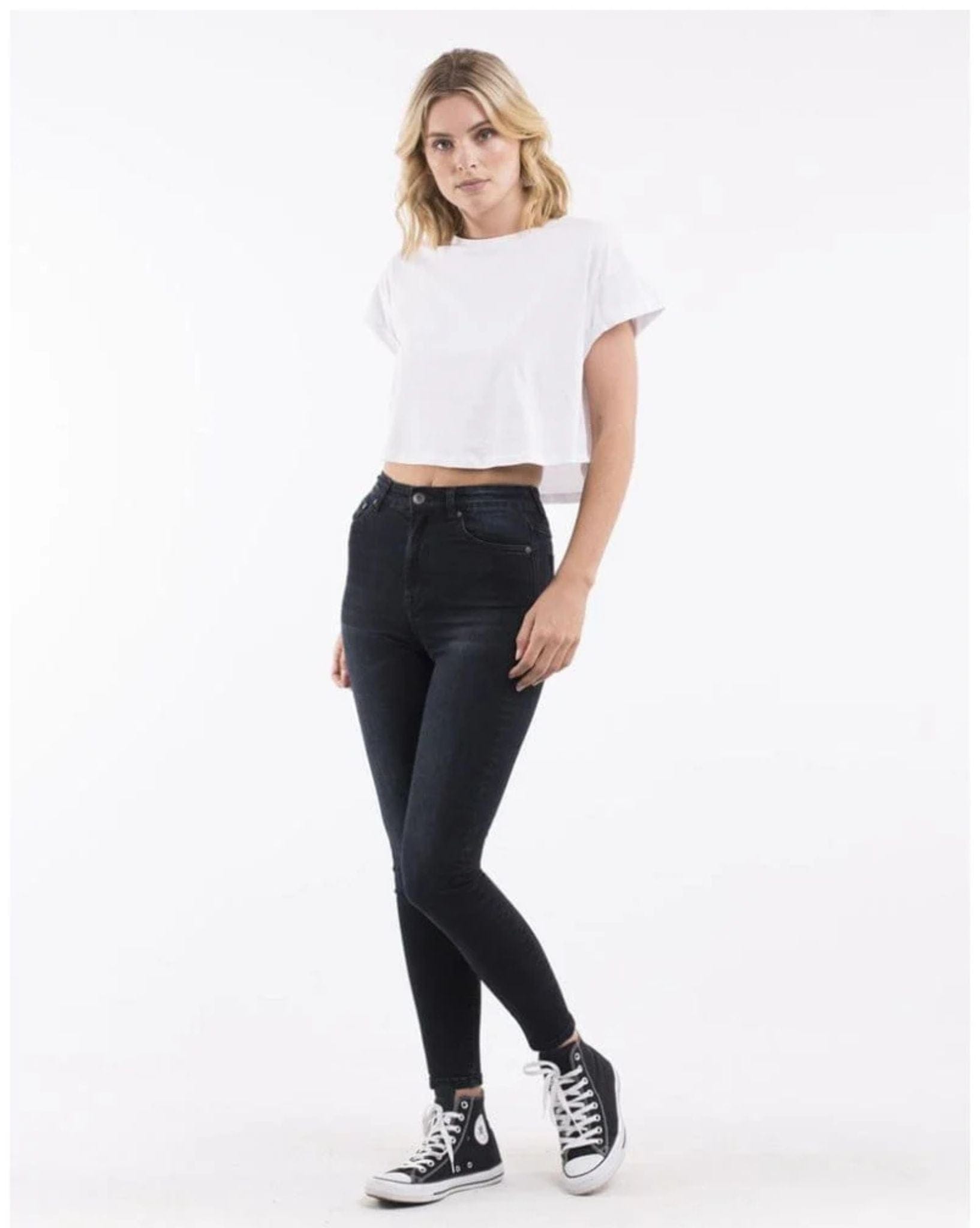 Silent Theory Womens Vice High Skinny Jean