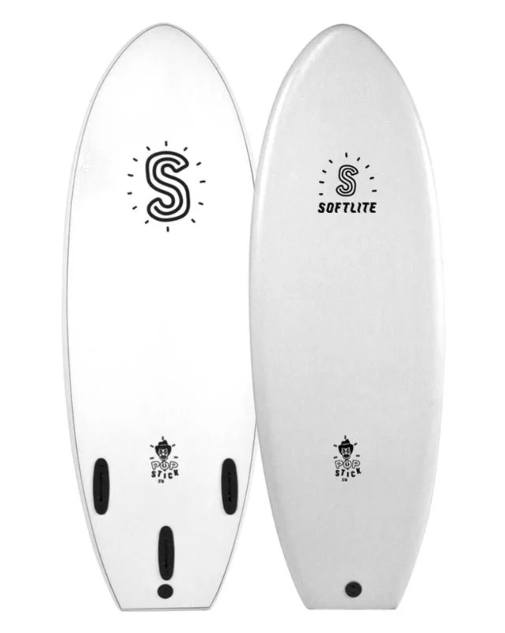 Softlite 5'0 Softlite Pop Stick Softboard - White