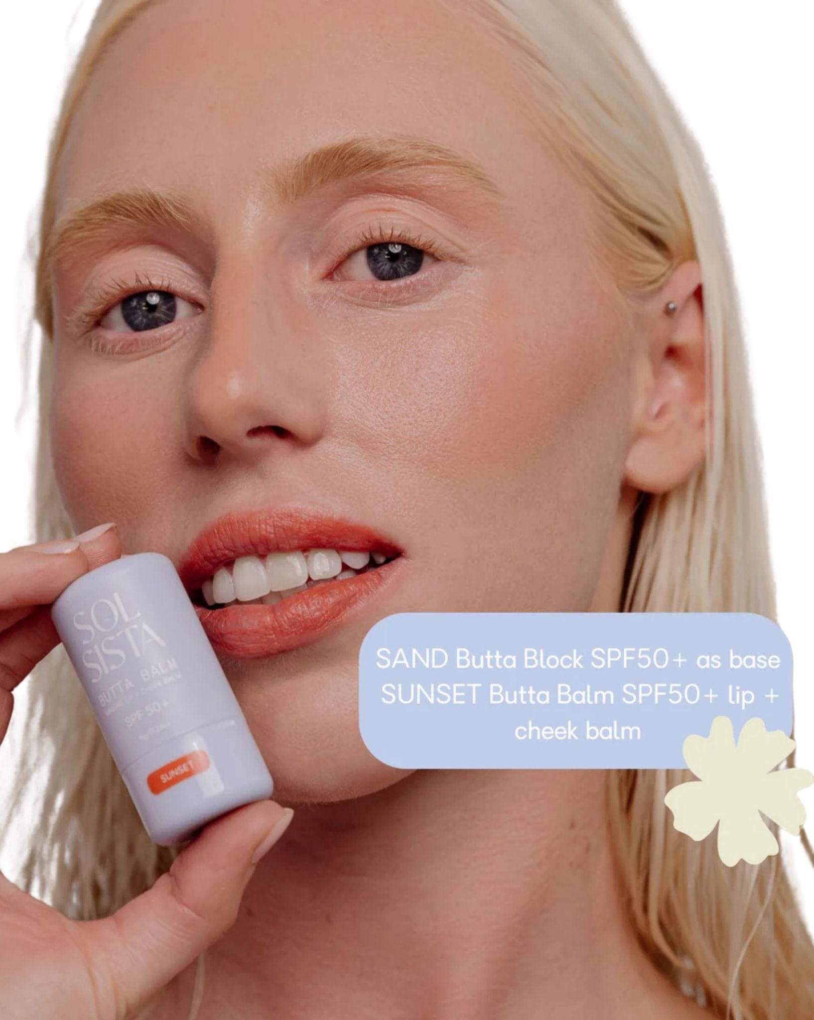 Sol Sista Butta Balm - Mineral Lip & Cheek Balm SPF 50+