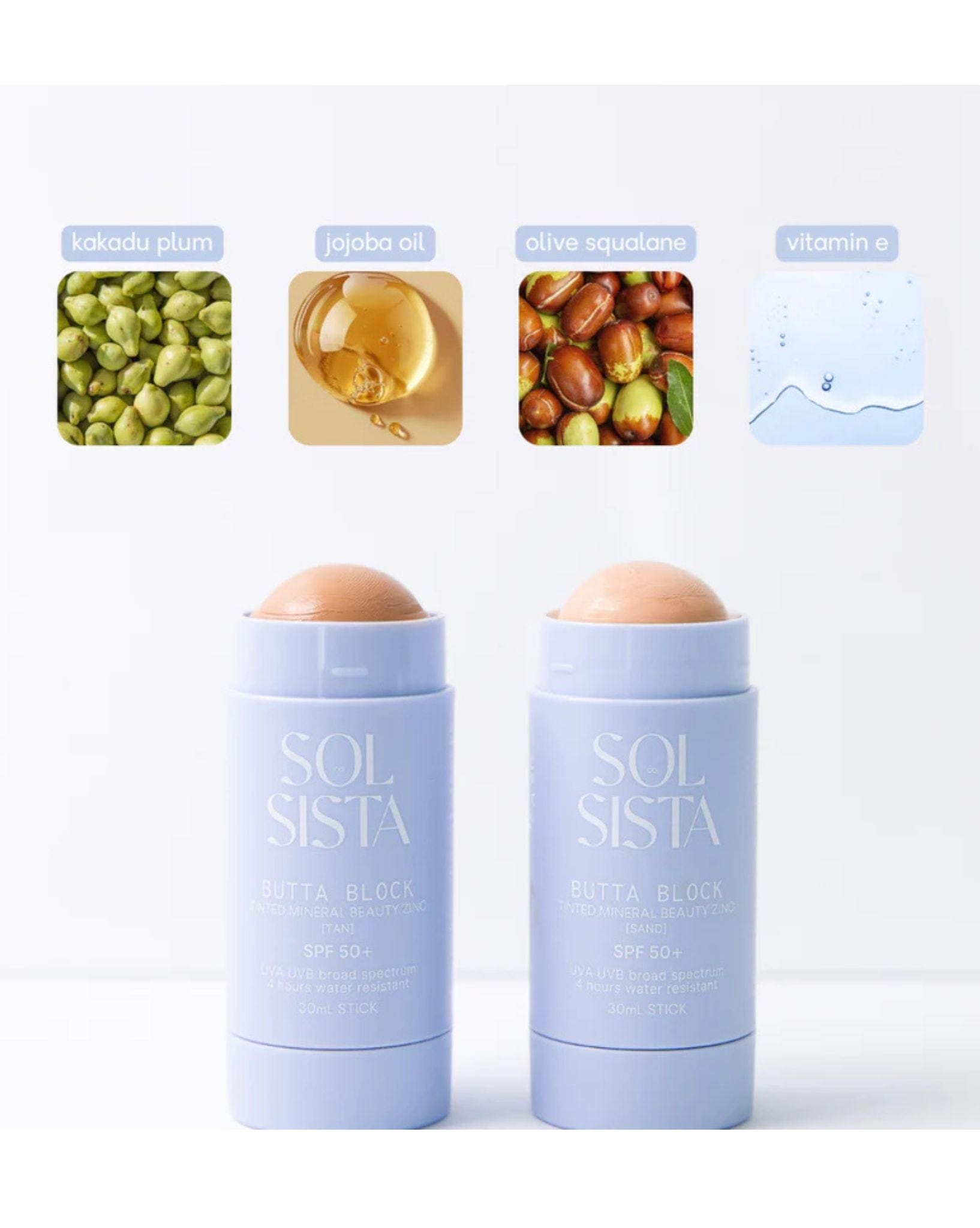 Sol Sista Butta Block™️ Mineral Tinted SPF50+ Sunscreen Balm