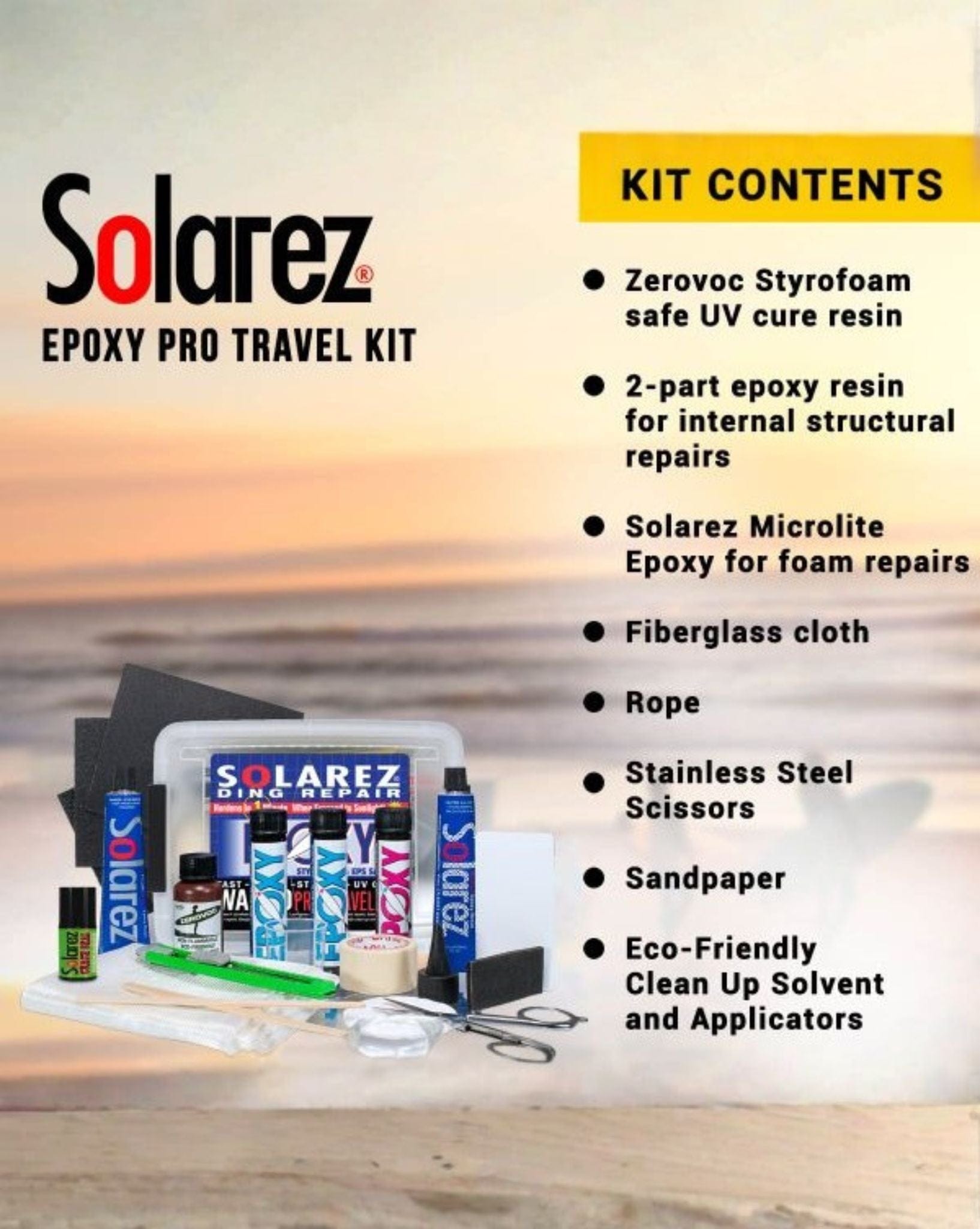 Solarez Epoxy Pro Travel Kit - Natural Necessity Surf Shop