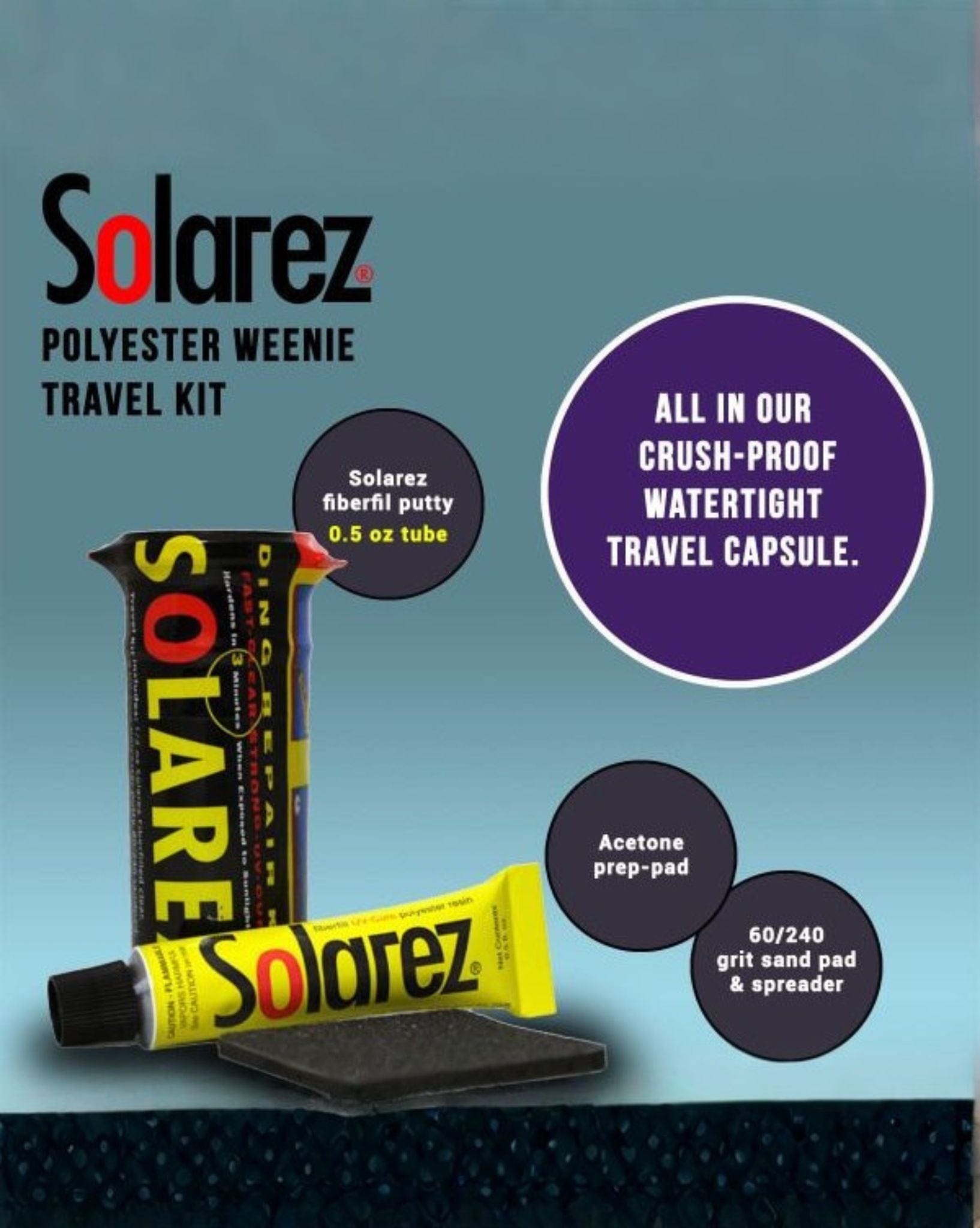 Solarez Polyester 0.5oz Tube - Natural Necessity Surf Shop