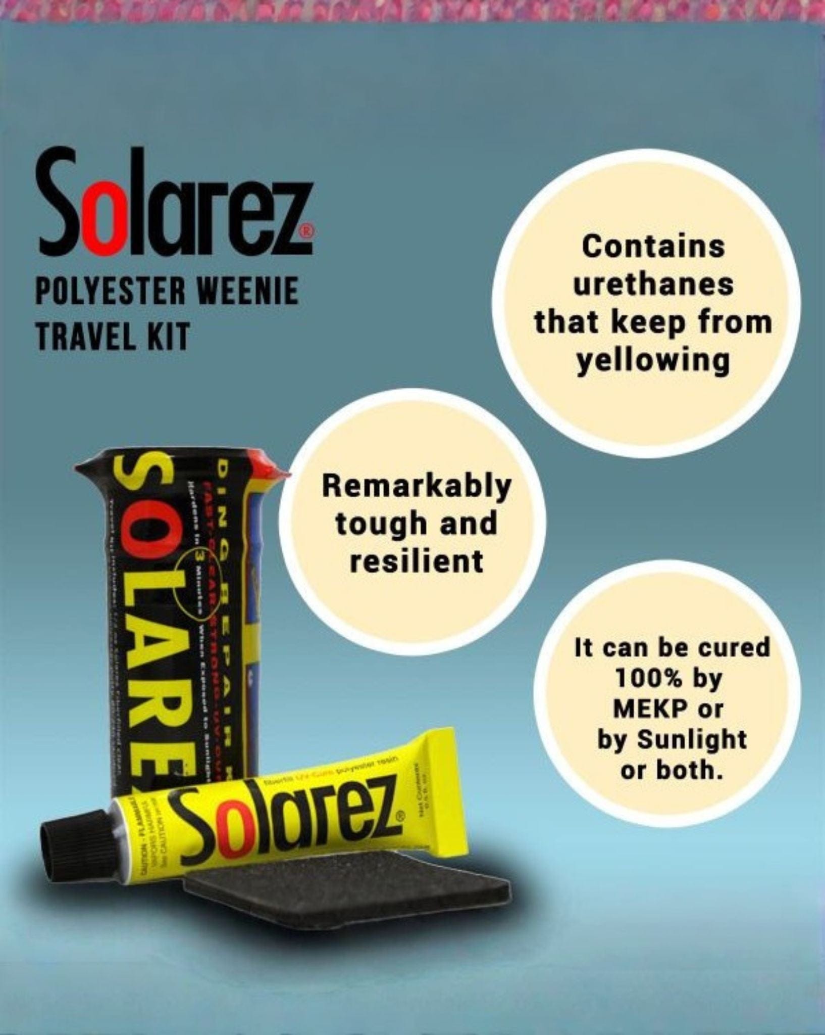 Solarez Polyester 0.5oz Tube - Natural Necessity Surf Shop