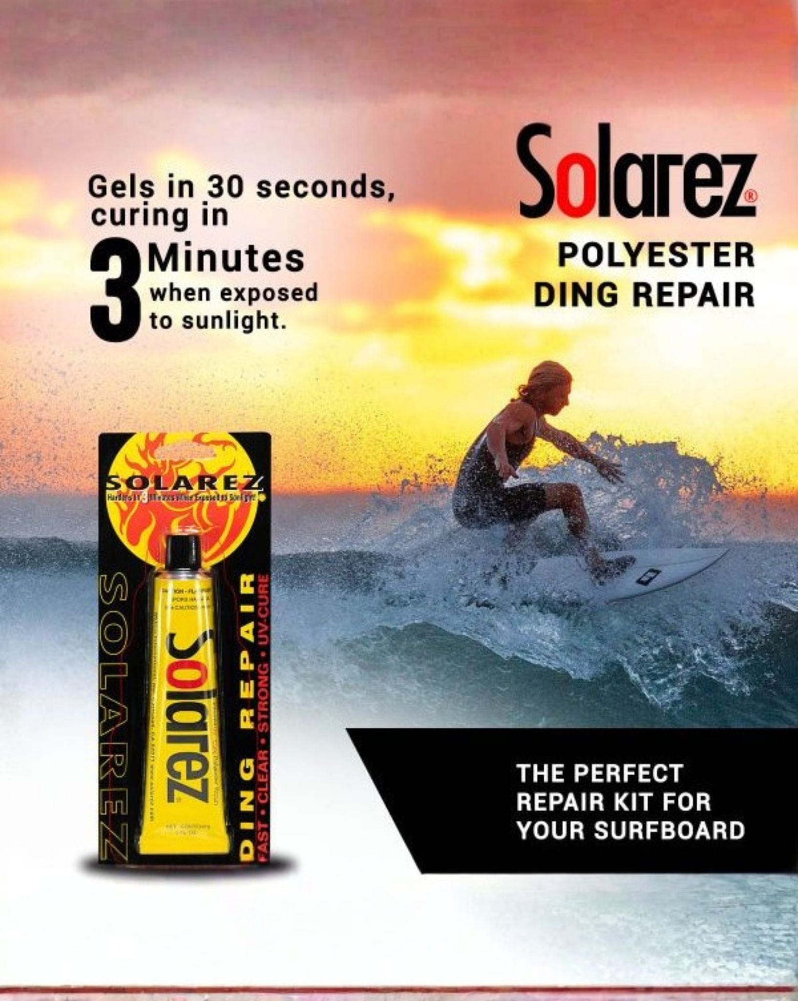 Solarez Polyester 2oz Tube - Natural Necessity Surf Shop