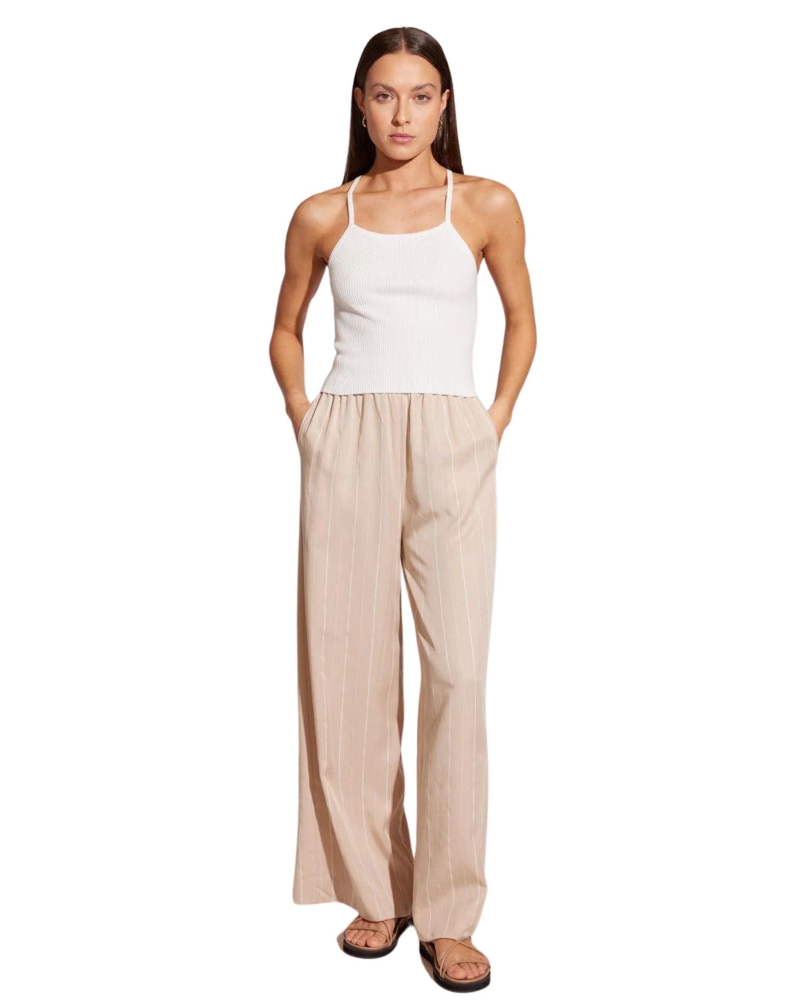 Staple the label Kya Knit Top - White