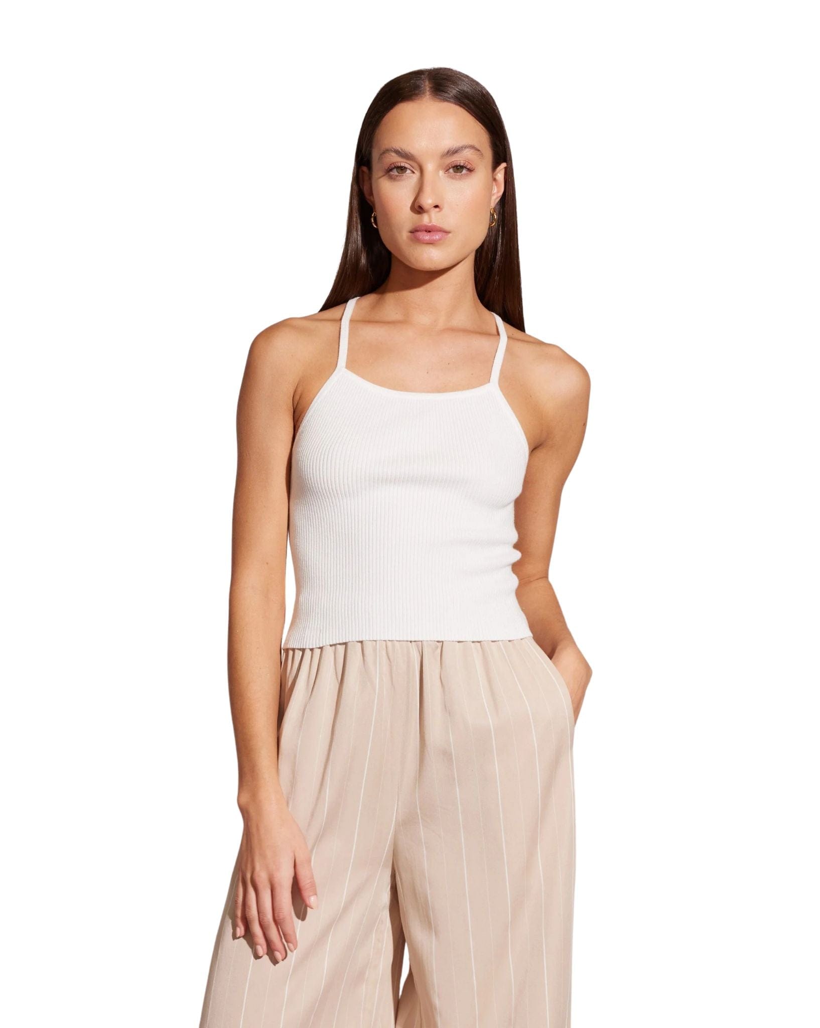 Staple the label Kya Knit Top - White