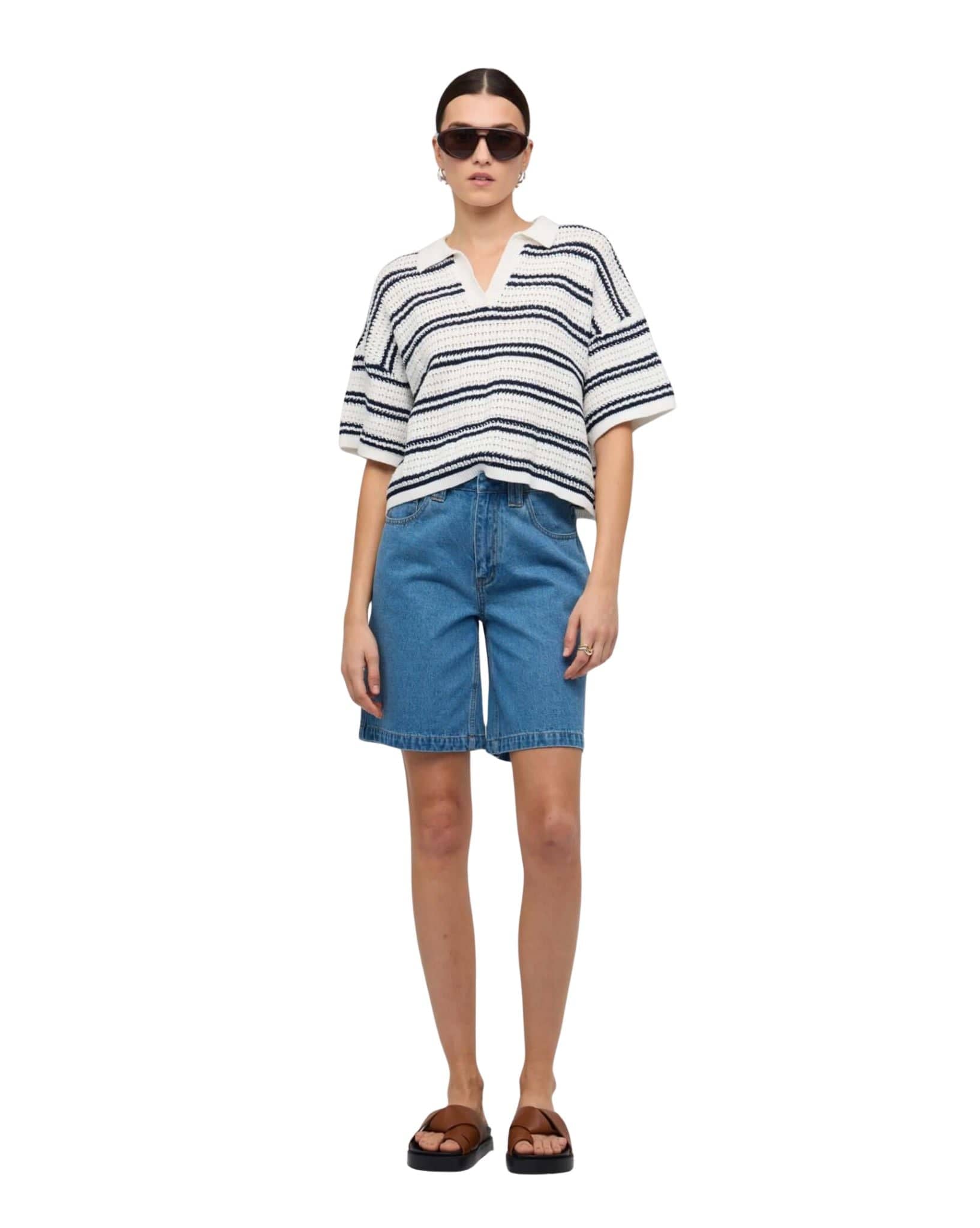 Staple the label Solstice Knit Polo Top