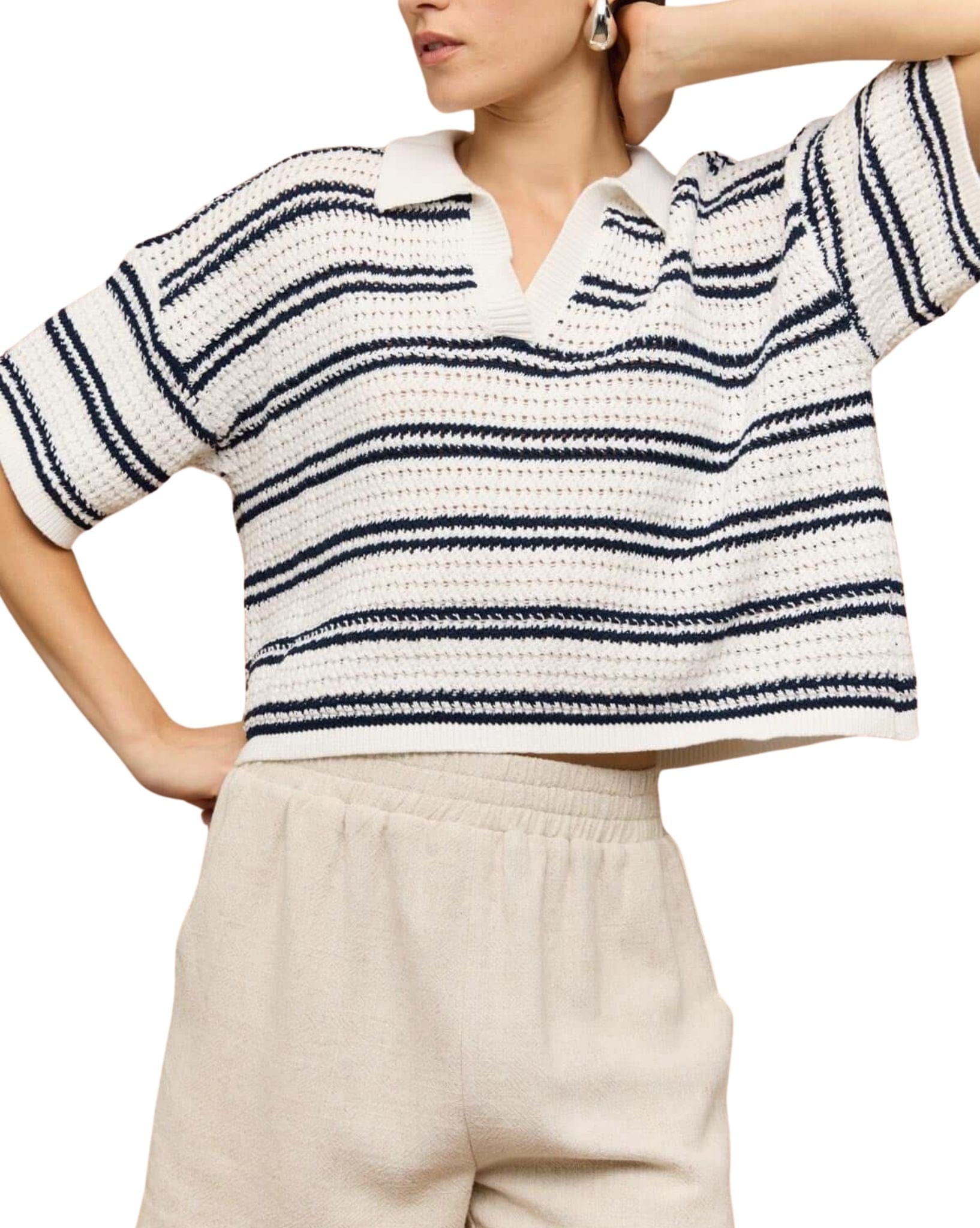 Staple the label Solstice Knit Polo Top