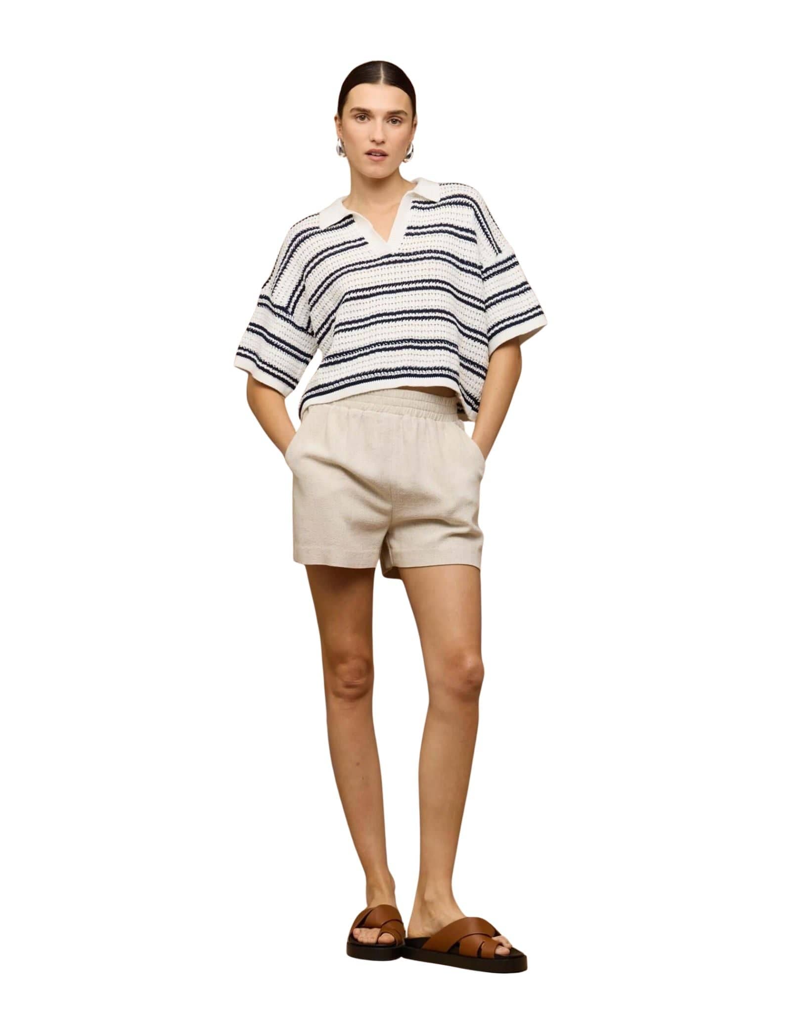 Staple the label Solstice Knit Polo Top