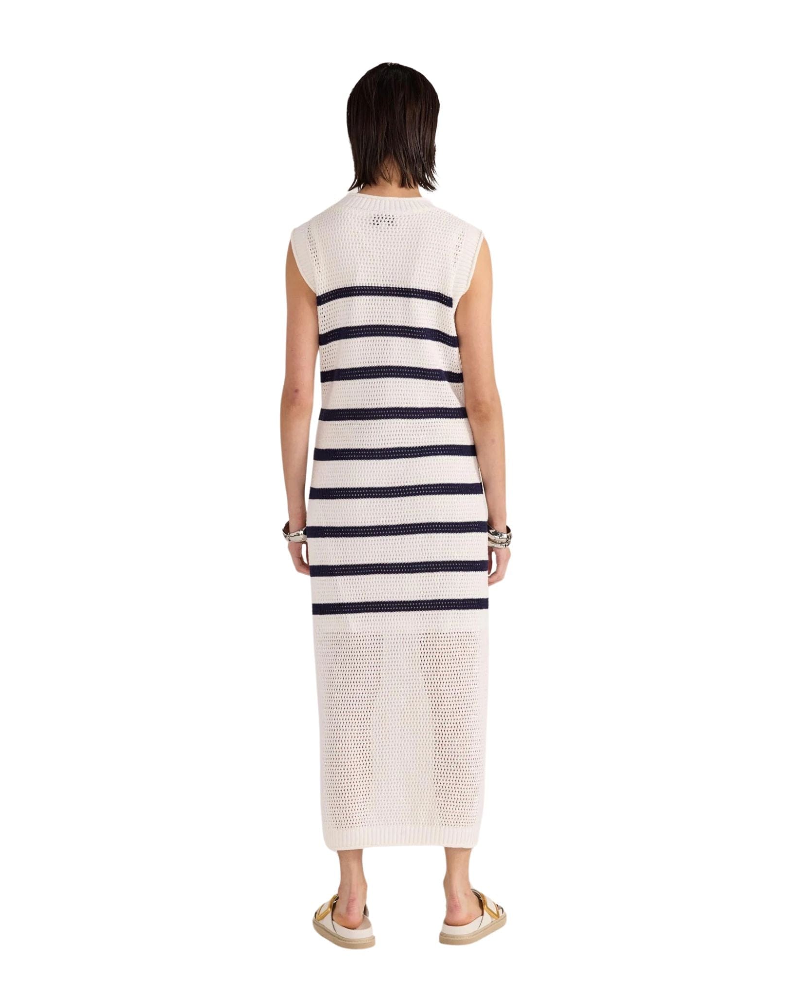 Staple the label Veda Stripe Knit Midi Dress