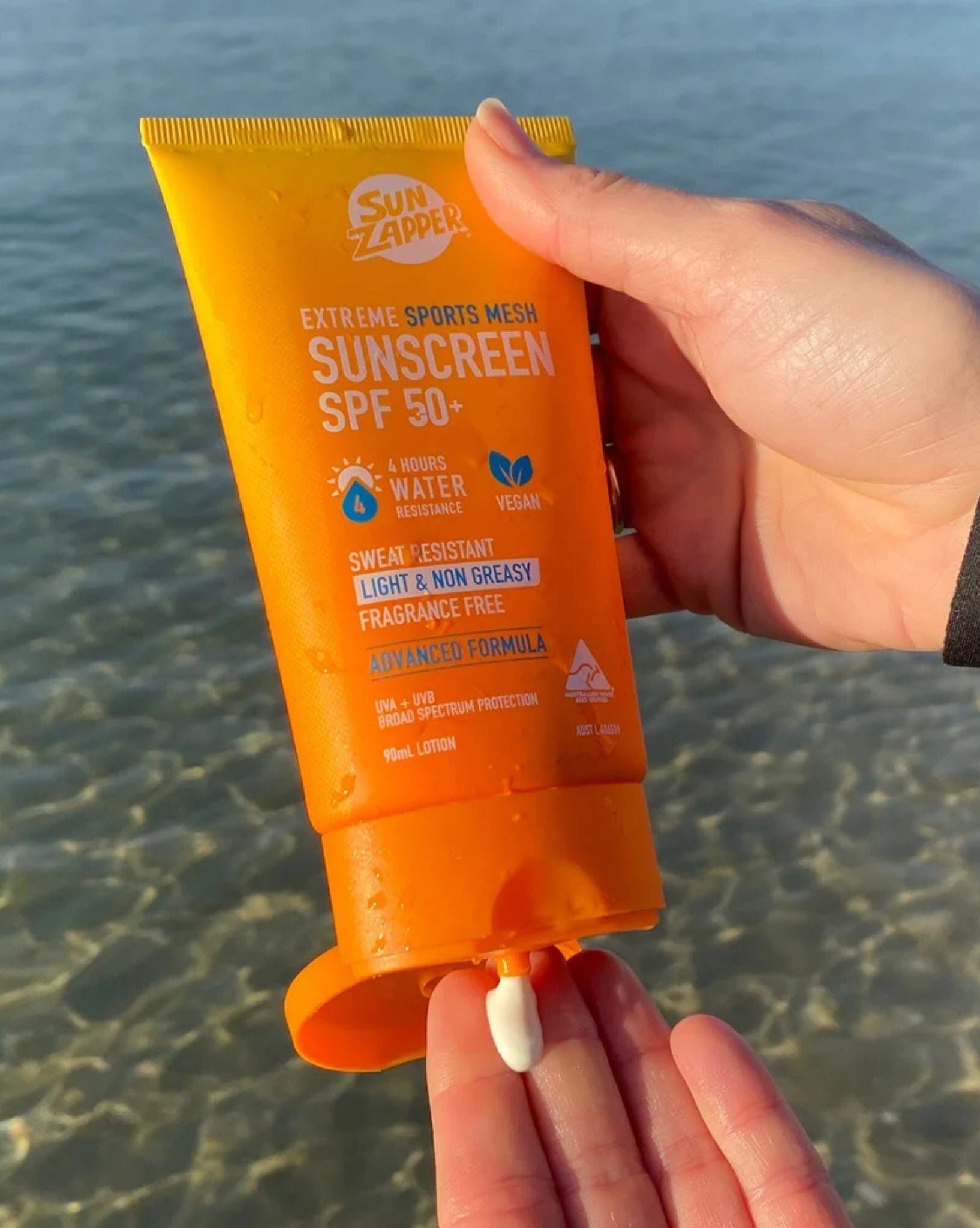 Sun Zapper Extreme Sports Mesh Sunscreen Lotion SPF 50+ 90mL