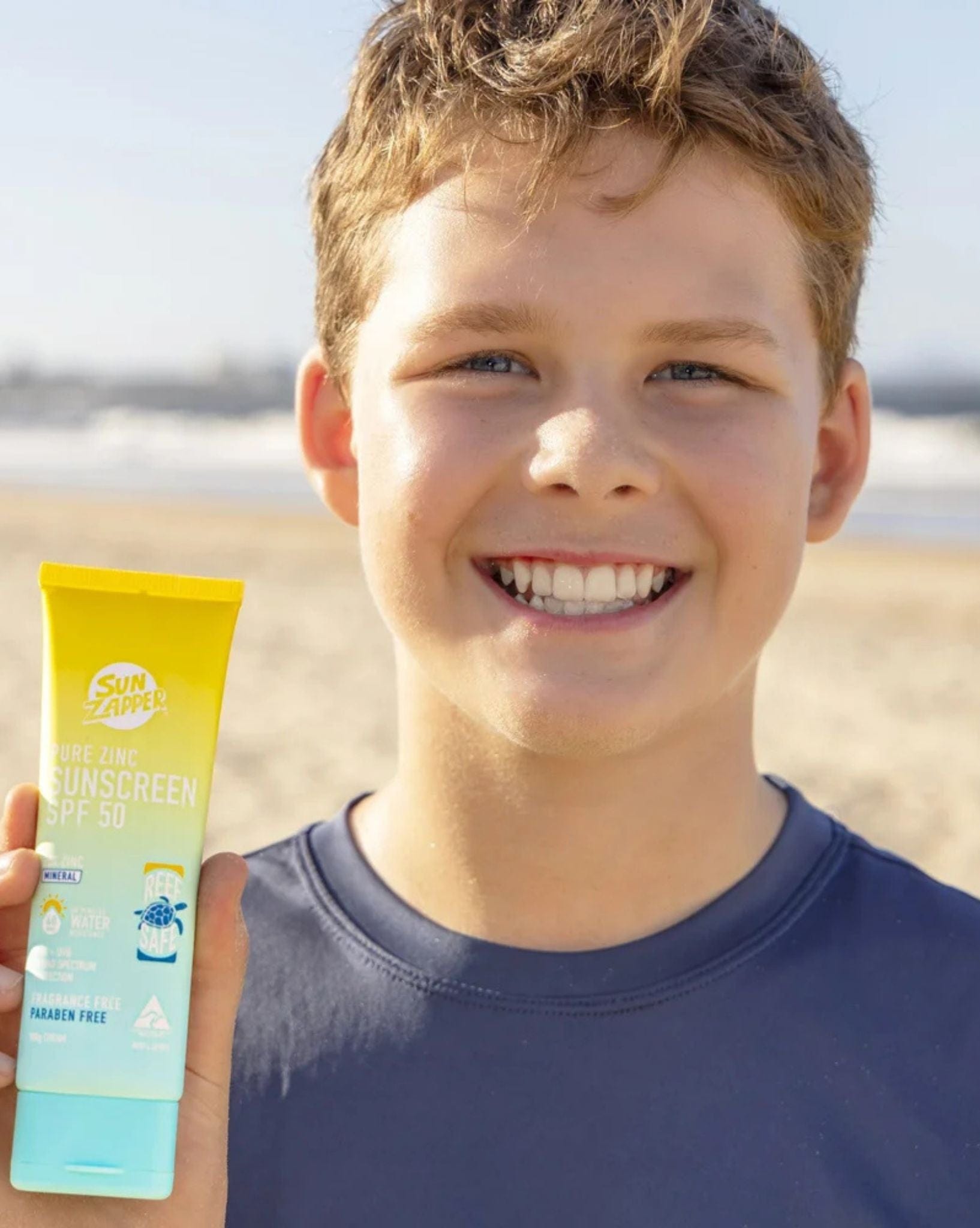 Sun Zapper Pure Zinc Sunscreen Cream SPF 50 100g  25% Zinc REEF SAFE