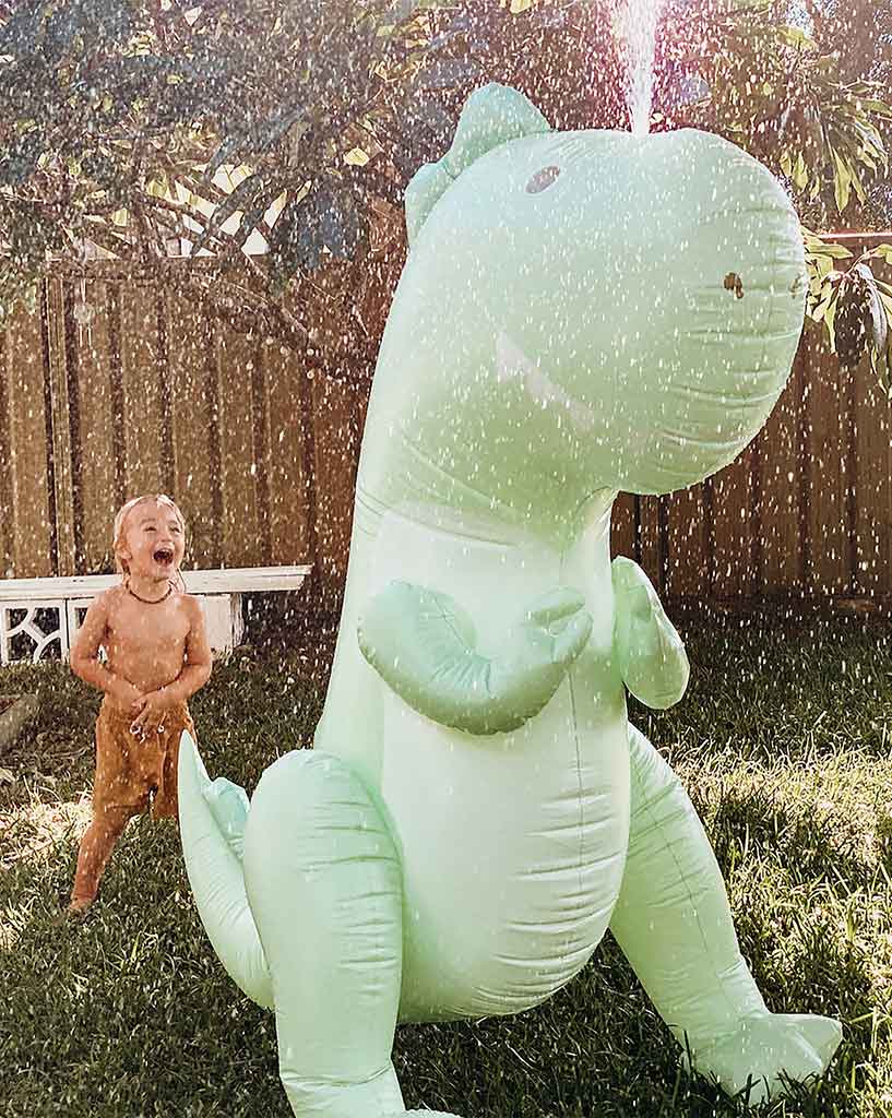 SunnyLife Inflatable Giant Sprinkler Surfing Dino