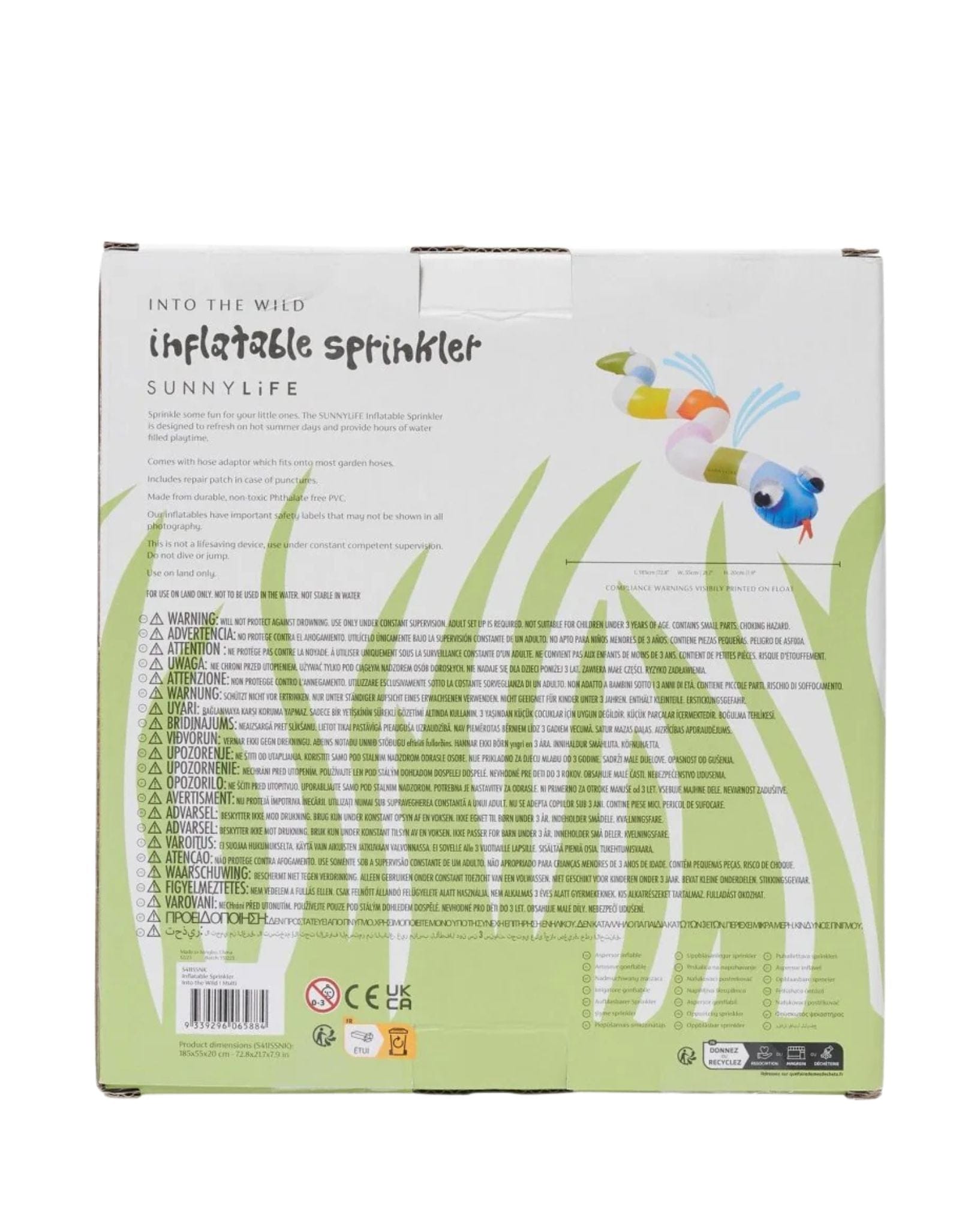 SunnyLife Inflatable Sprinkler Into The Wild Multi