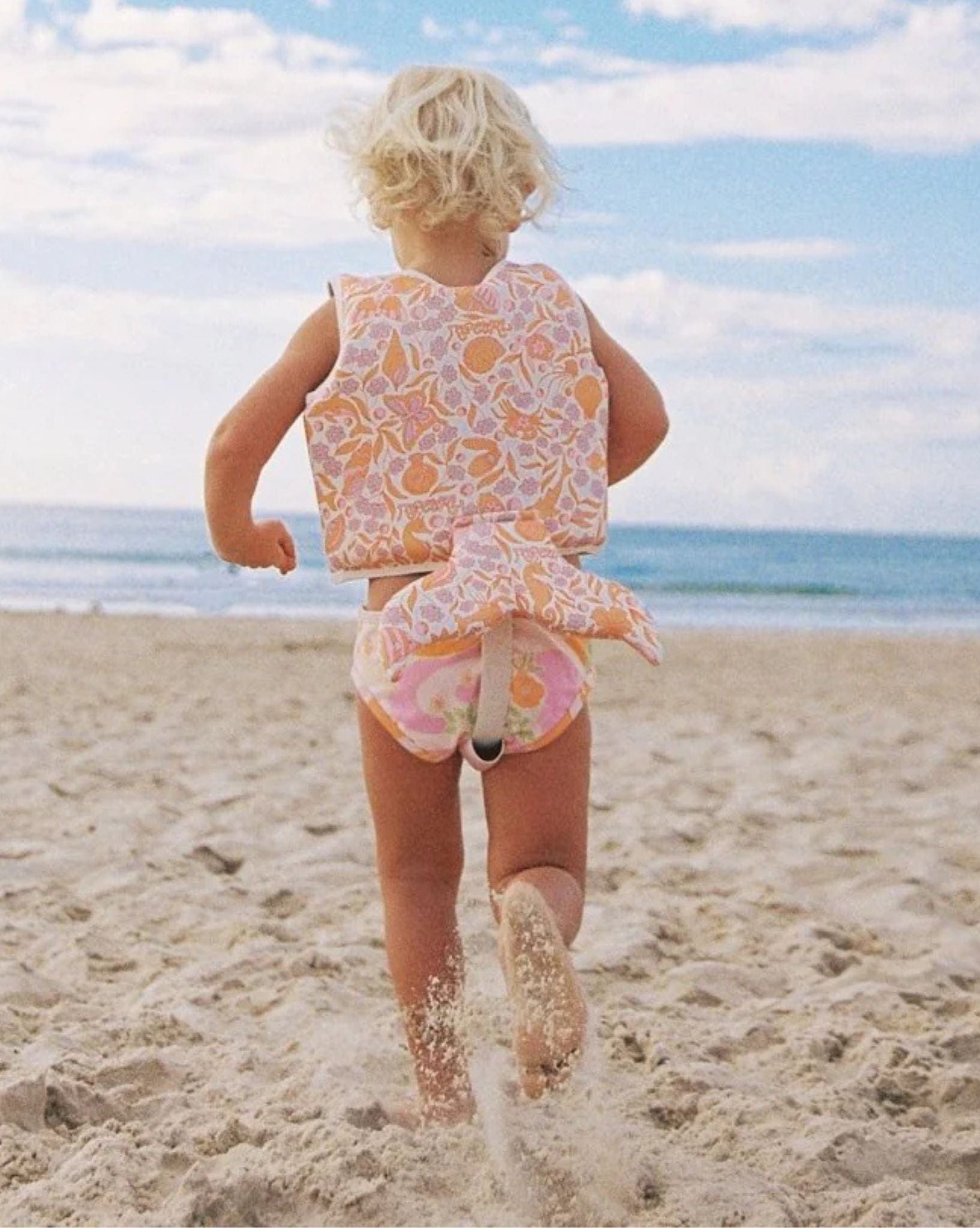 SunnyLife Kids Swim Vest 2-3 Ocean Magic Pink 3D