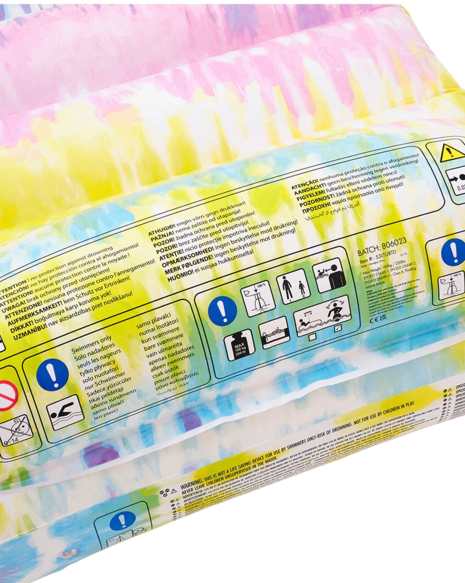 SunnyLife Lilo Lounger Tie Dye Sorbet