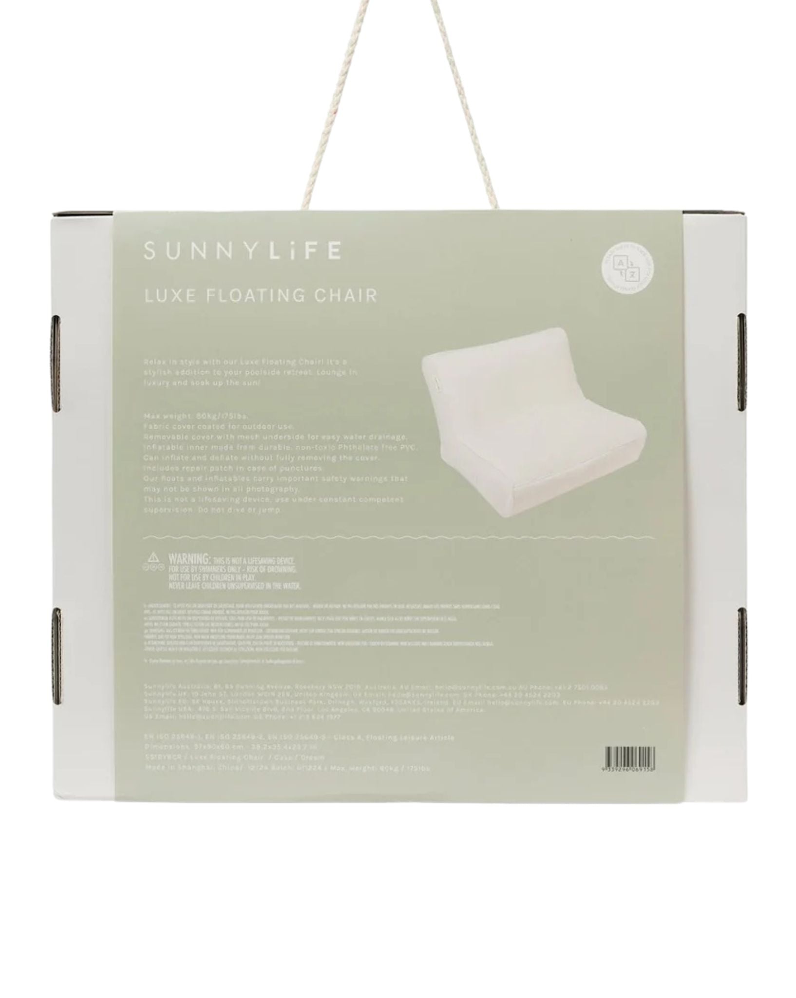 SunnyLife Luxe Floating Chair Casa Cream