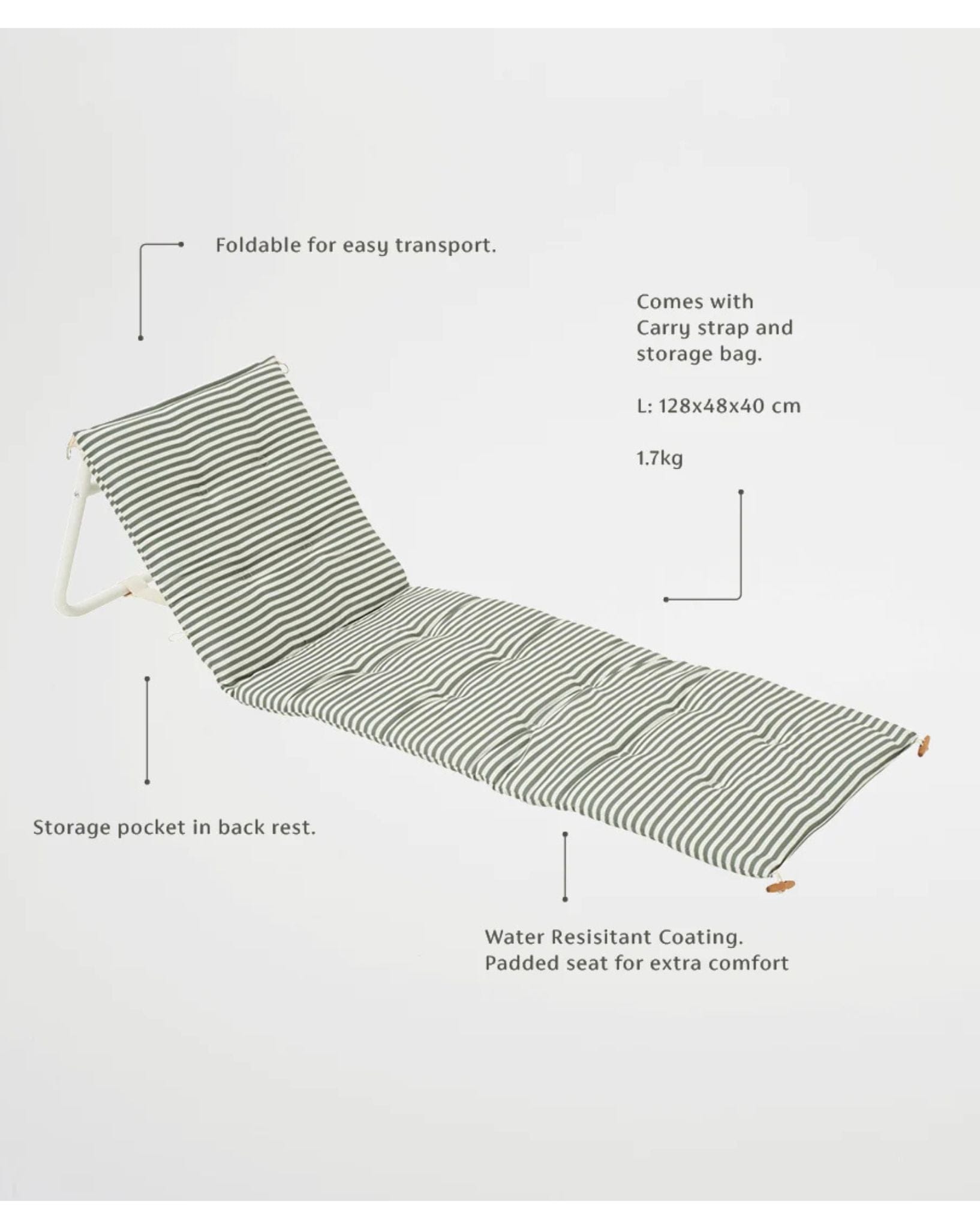 SunnyLife Reclining Beach Chair