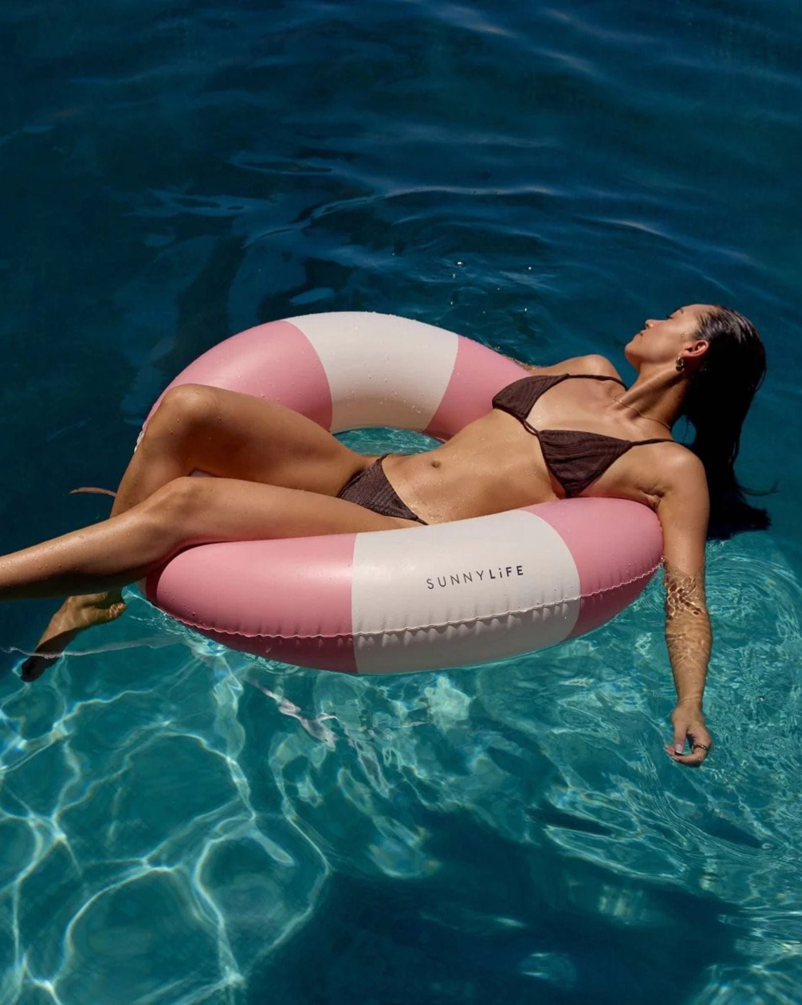 SunnyLife Slim Tube Pool Ring Blush Pink