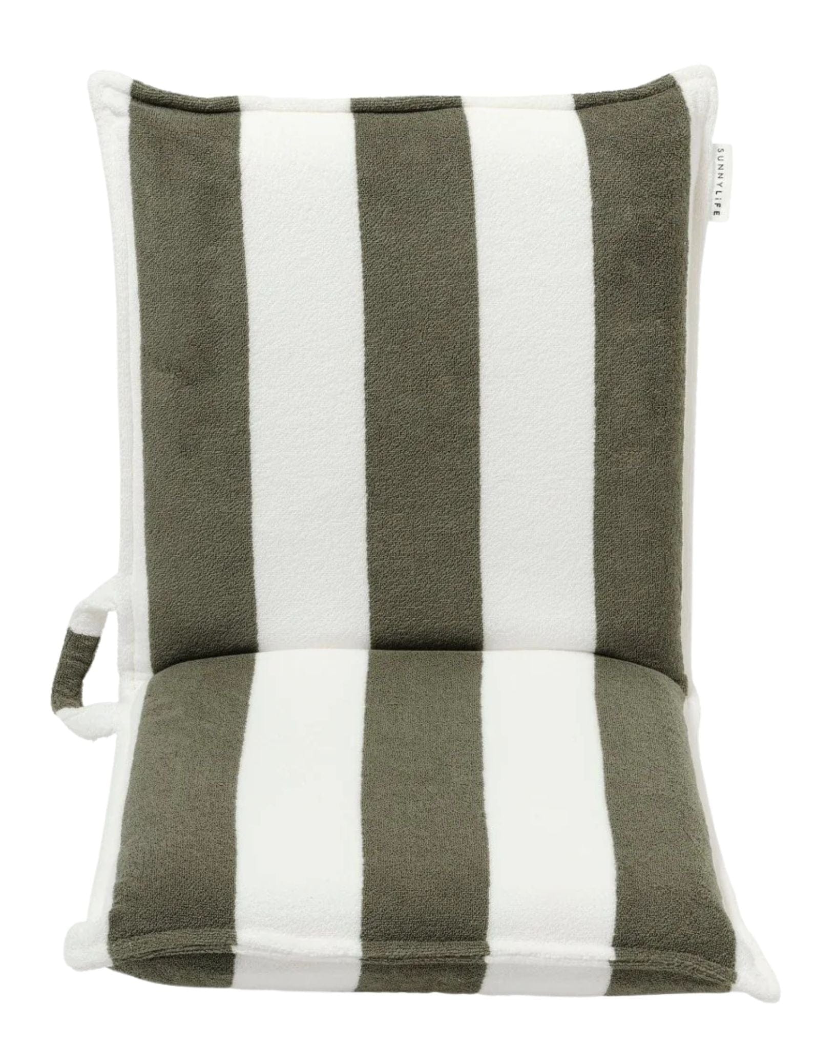 SunnyLife Terry Travel Lounger The Vacay Olive Stripe