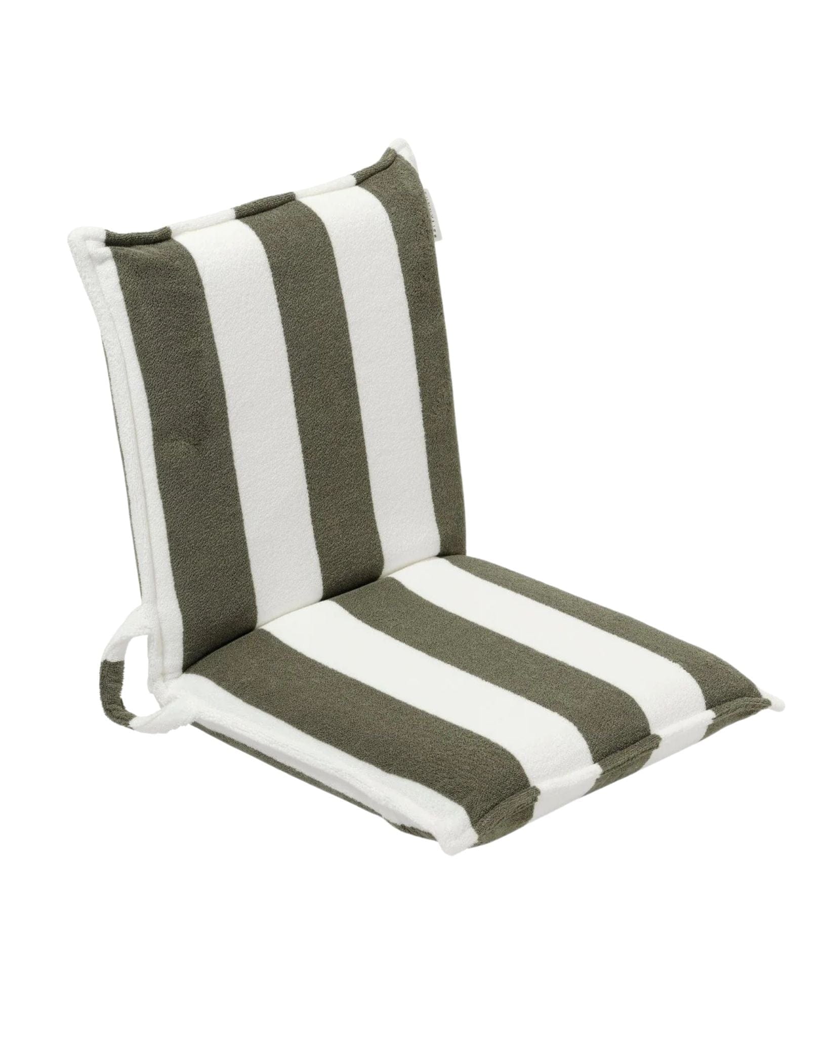 SunnyLife Terry Travel Lounger The Vacay Olive Stripe