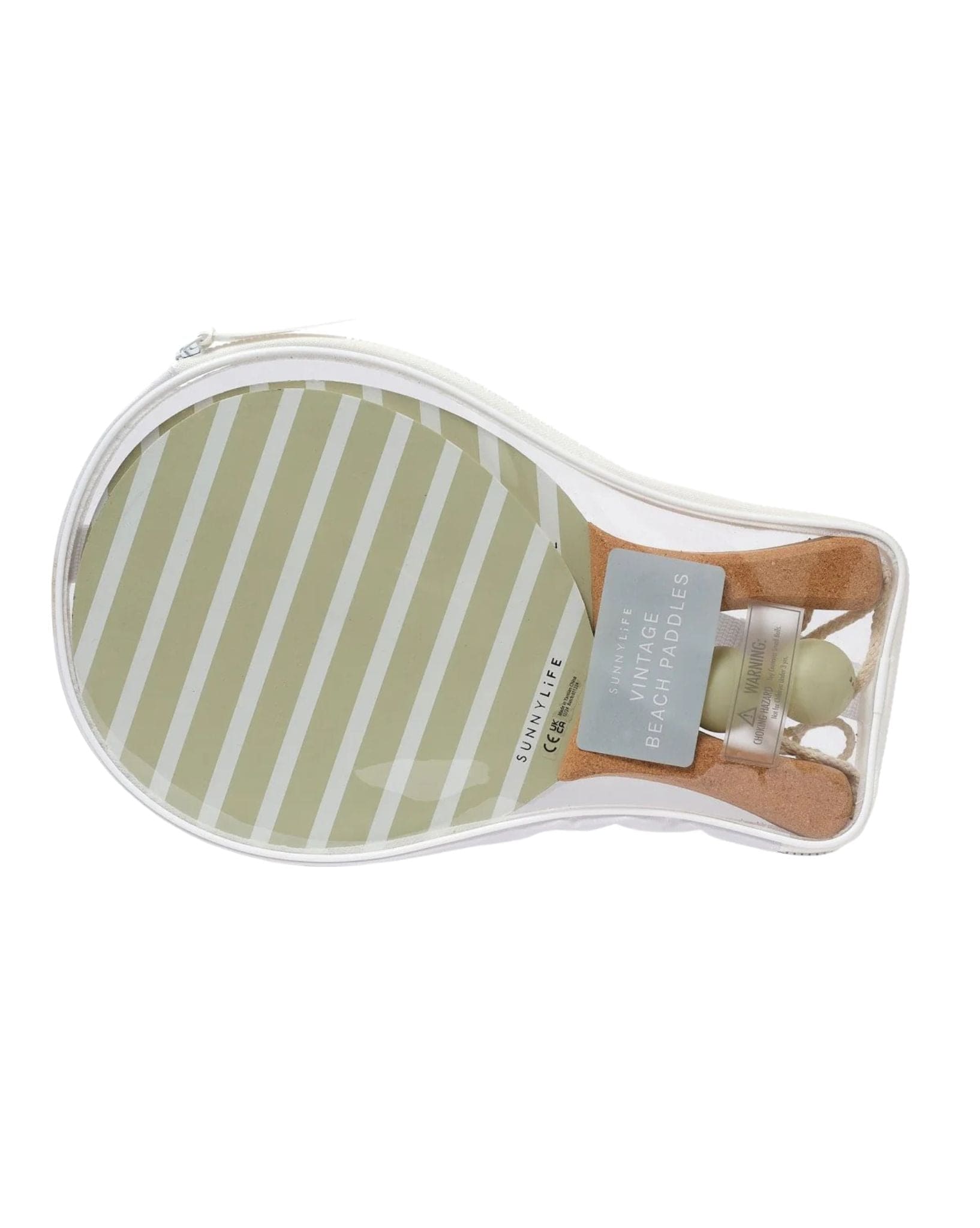 SunnyLife Vintage Beach Paddles La Palma Sage Stripe