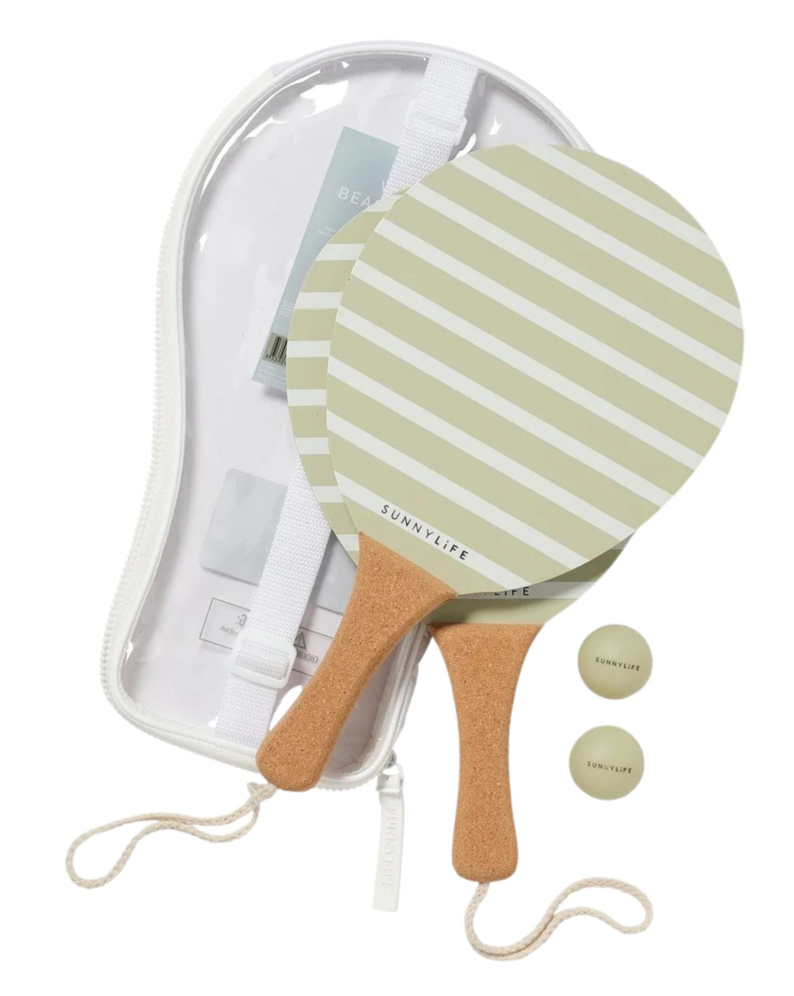 SunnyLife Vintage Beach Paddles La Palma Sage Stripe