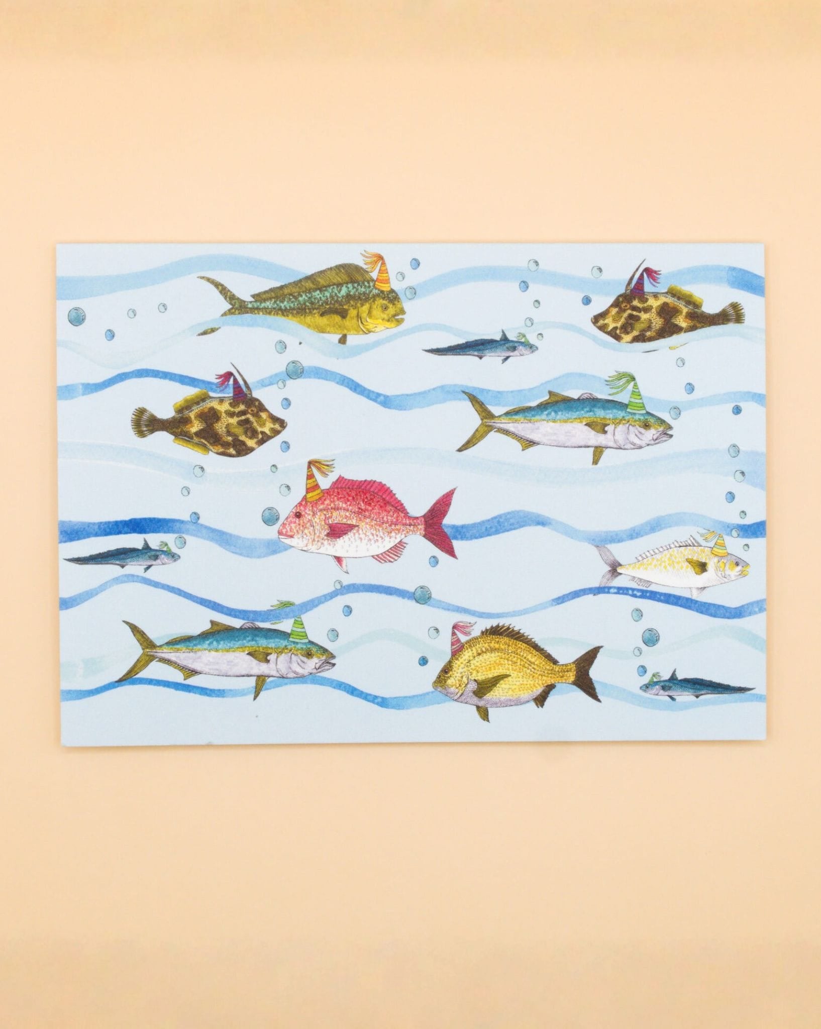 Sunshine Sea Art Fish Bubbles Card