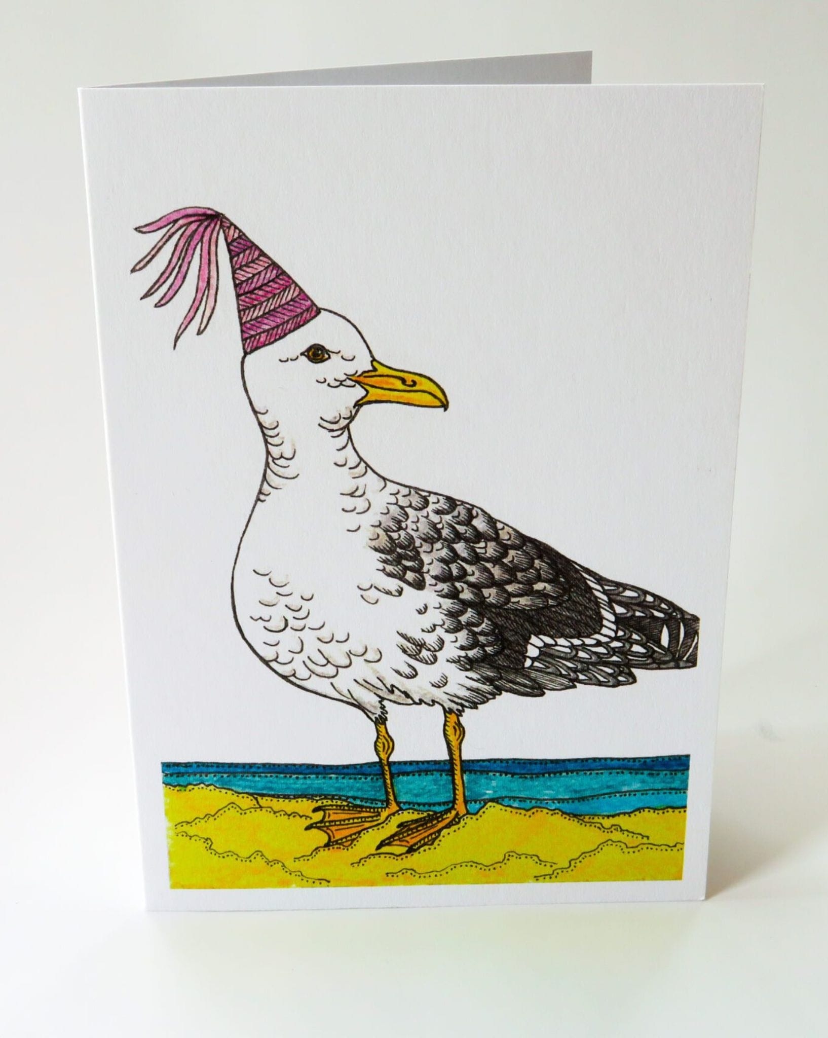 Sunshine Sea Art Silver Gull Card